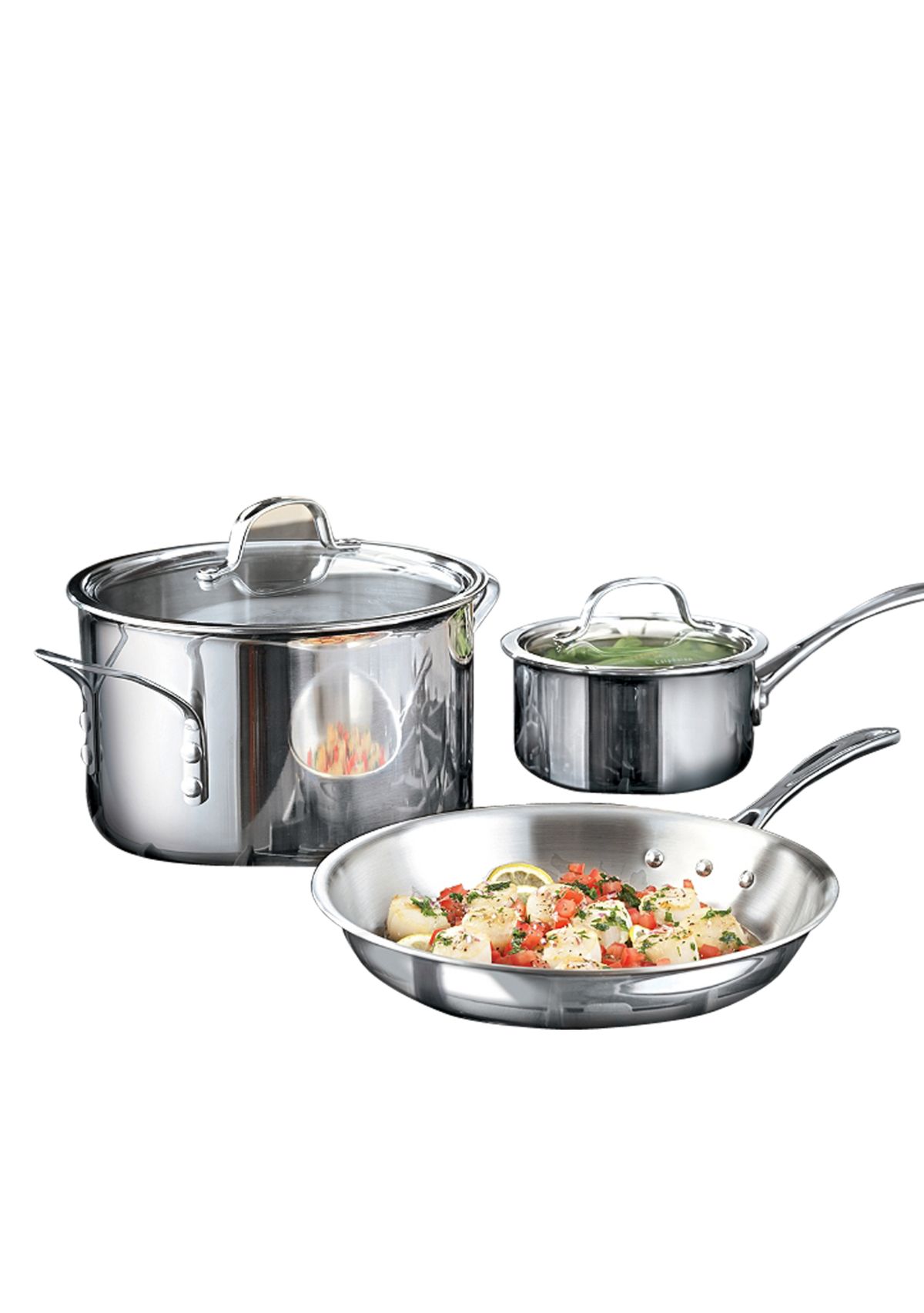 Tri-Ply Stainless Steel 8-Piece Set
