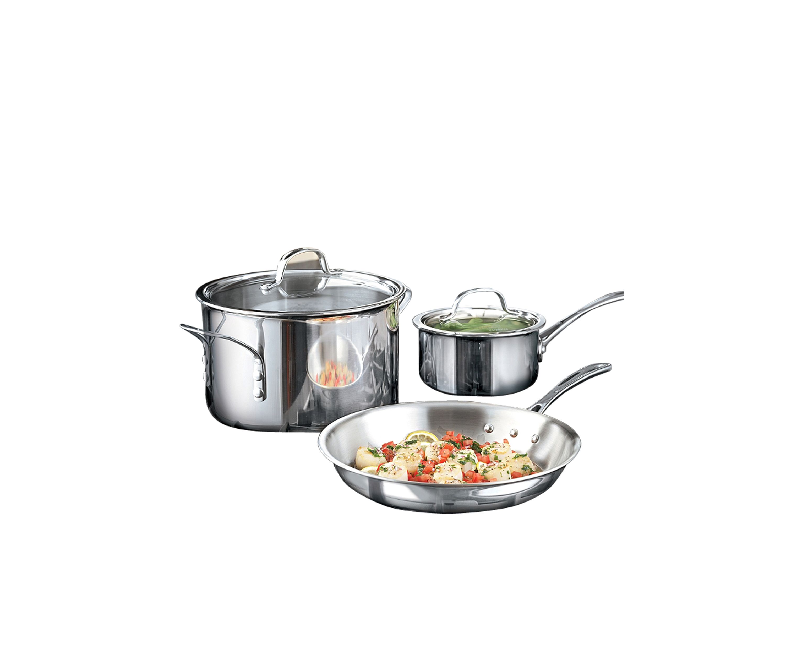 Tri-Ply Stainless Steel 8-Piece Set