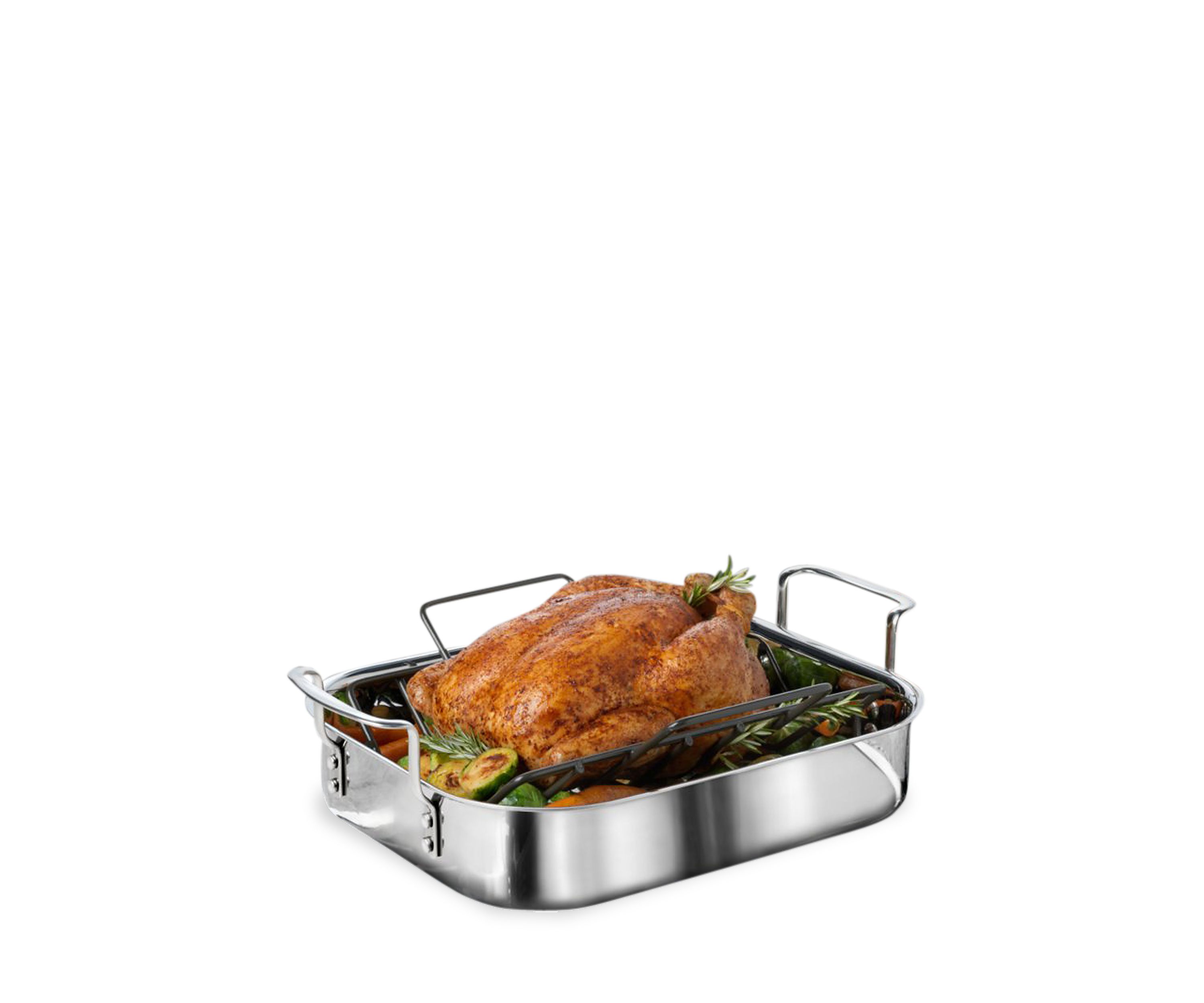 Tri-Ply Stainless Steel 14-in. Roaster