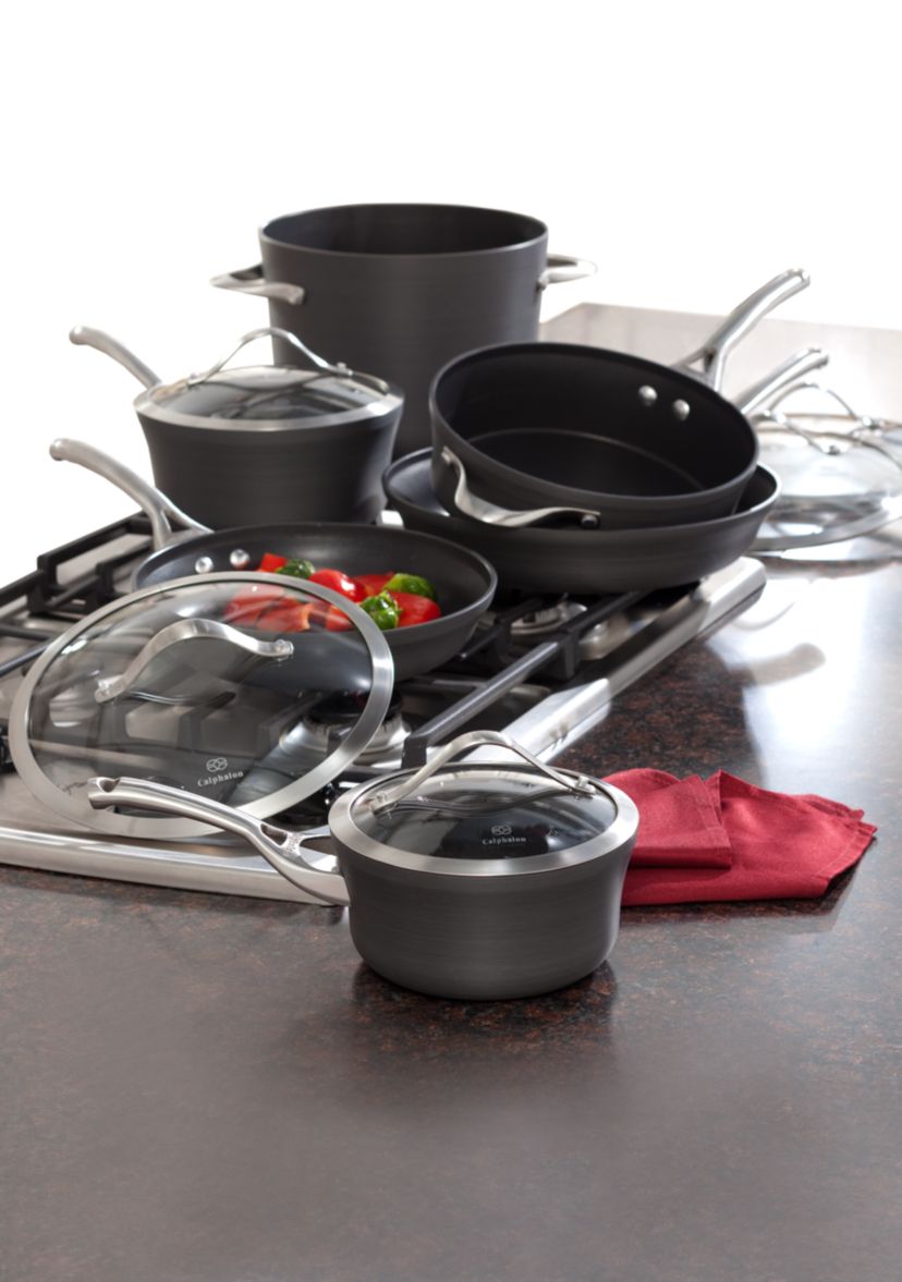 Contemporary Nonstick 11-Piece Cookware Set
