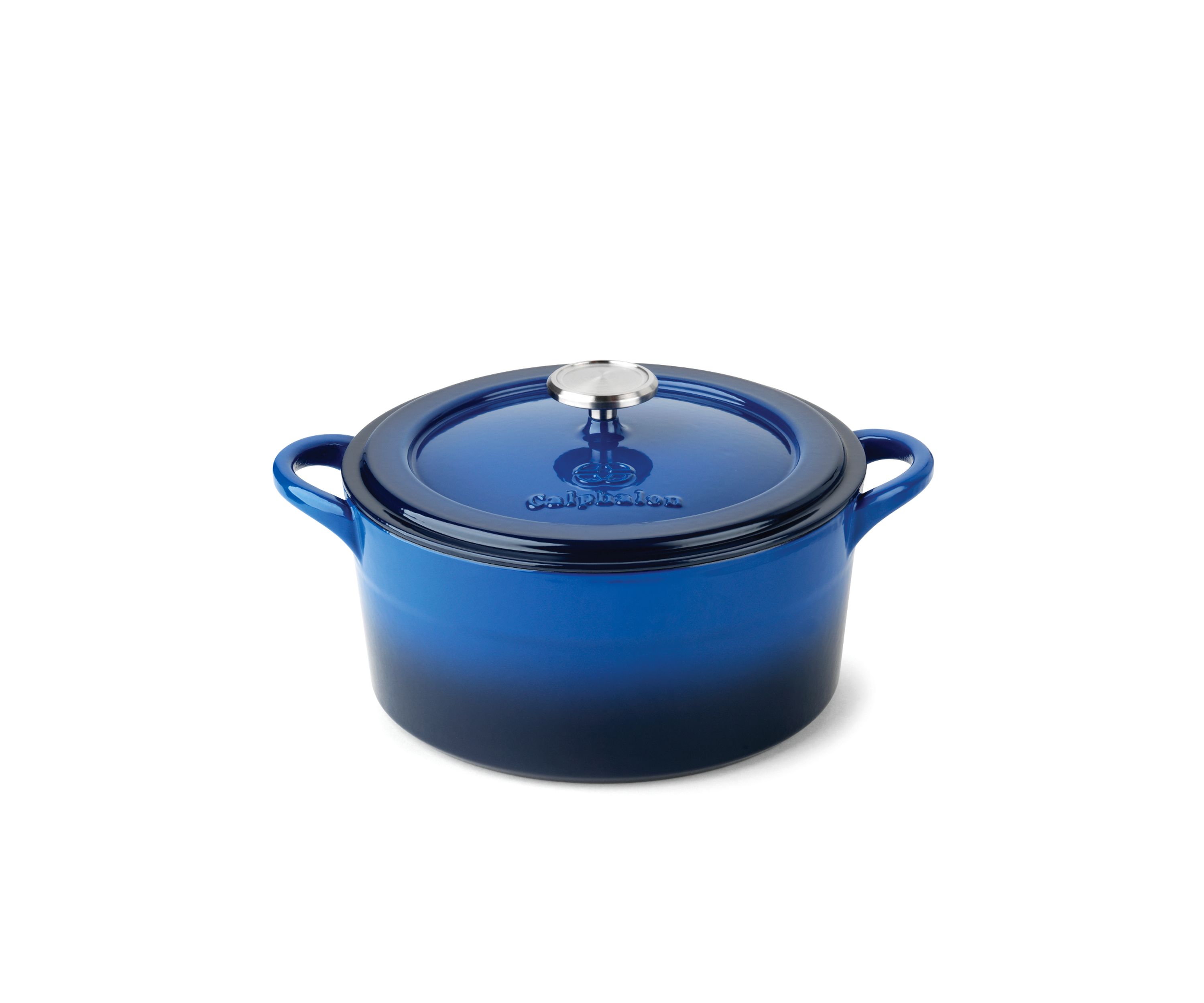 Simply Enamel Cast Iron Blue 5-qt. Dutch Oven - Online Only