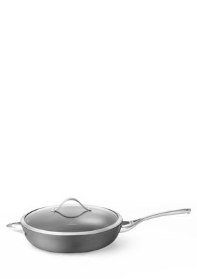 calphalon contemporary nonstick hard anodized aluminum 13 in.deep skillet cove