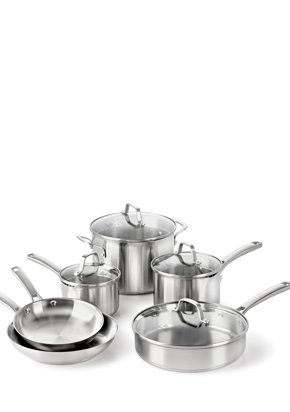 Classic 10-Piece Stainless Steel Cookware Set
