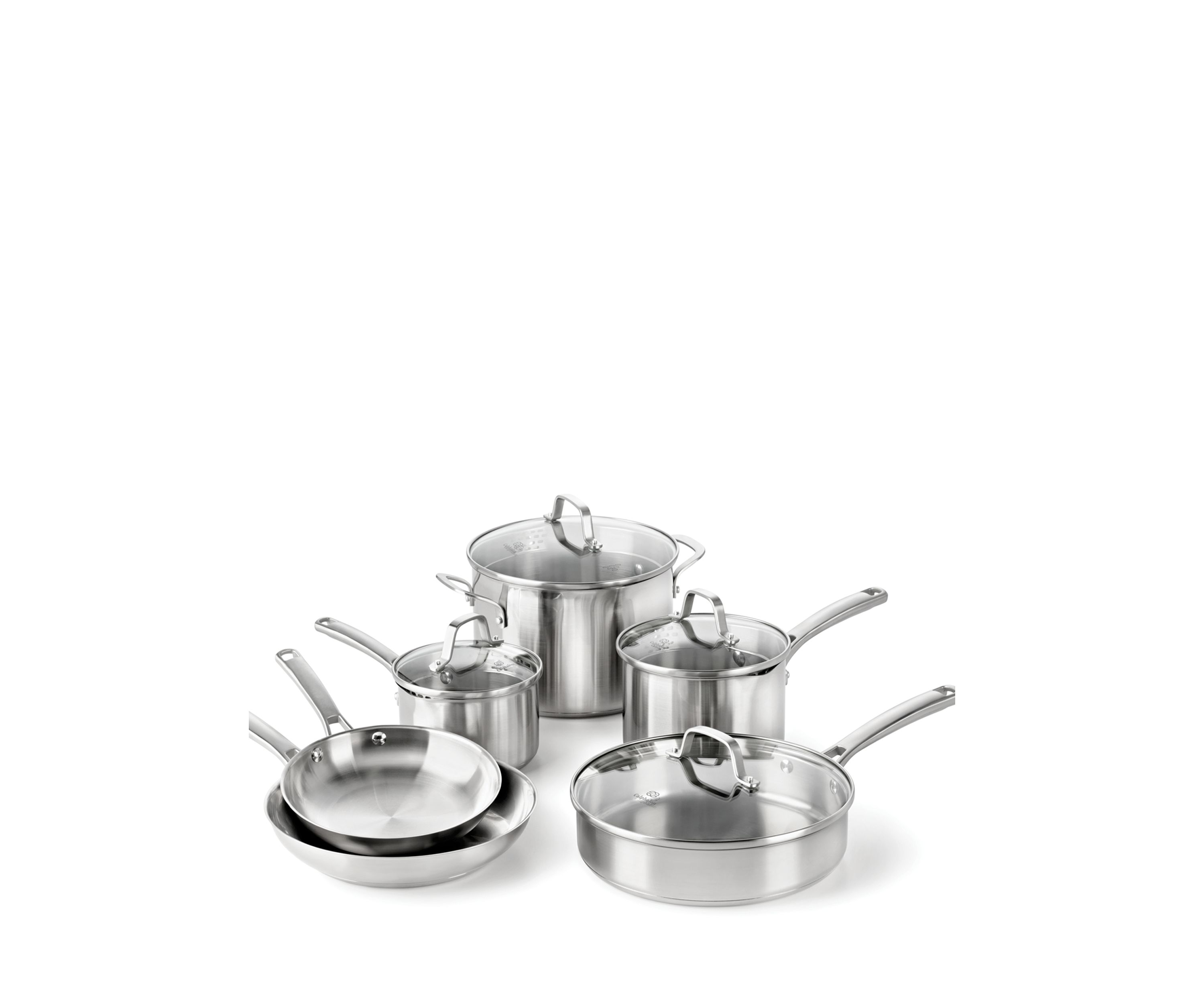 Classic 10-Piece Stainless Steel Cookware Set