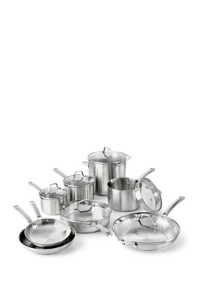 Select by Calphalon 14 piece Stainless Steel Pan Set With Utensils