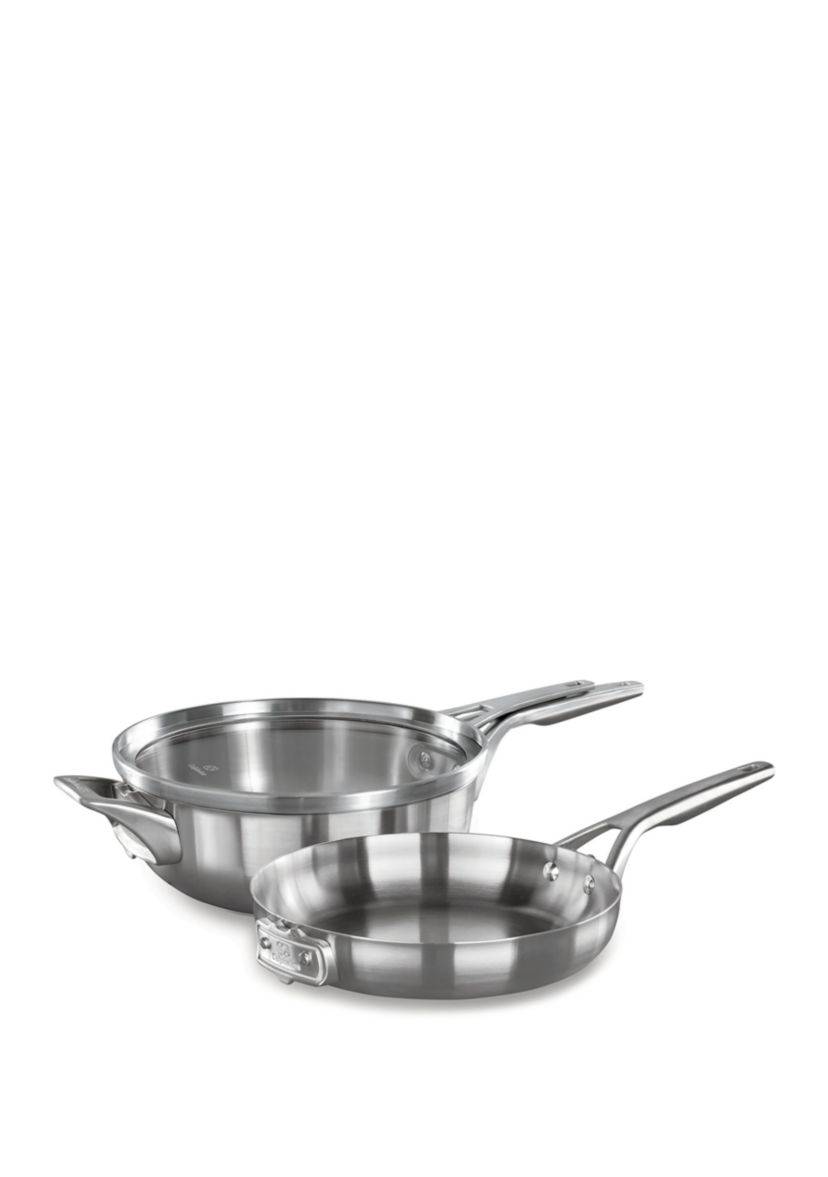 Premier™ Space Saving Stainless Steel 3 Piece 10-In. Stack Cookware Set