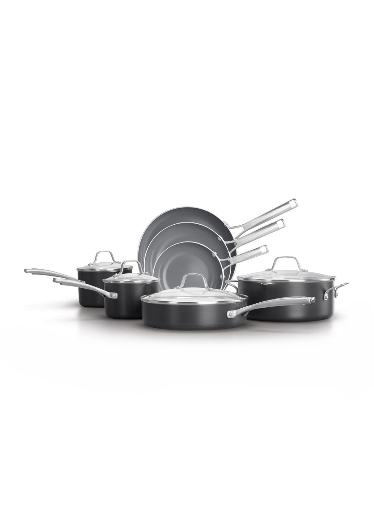 Classic Oil-Infused Ceramic 11-Piece Cookware Set