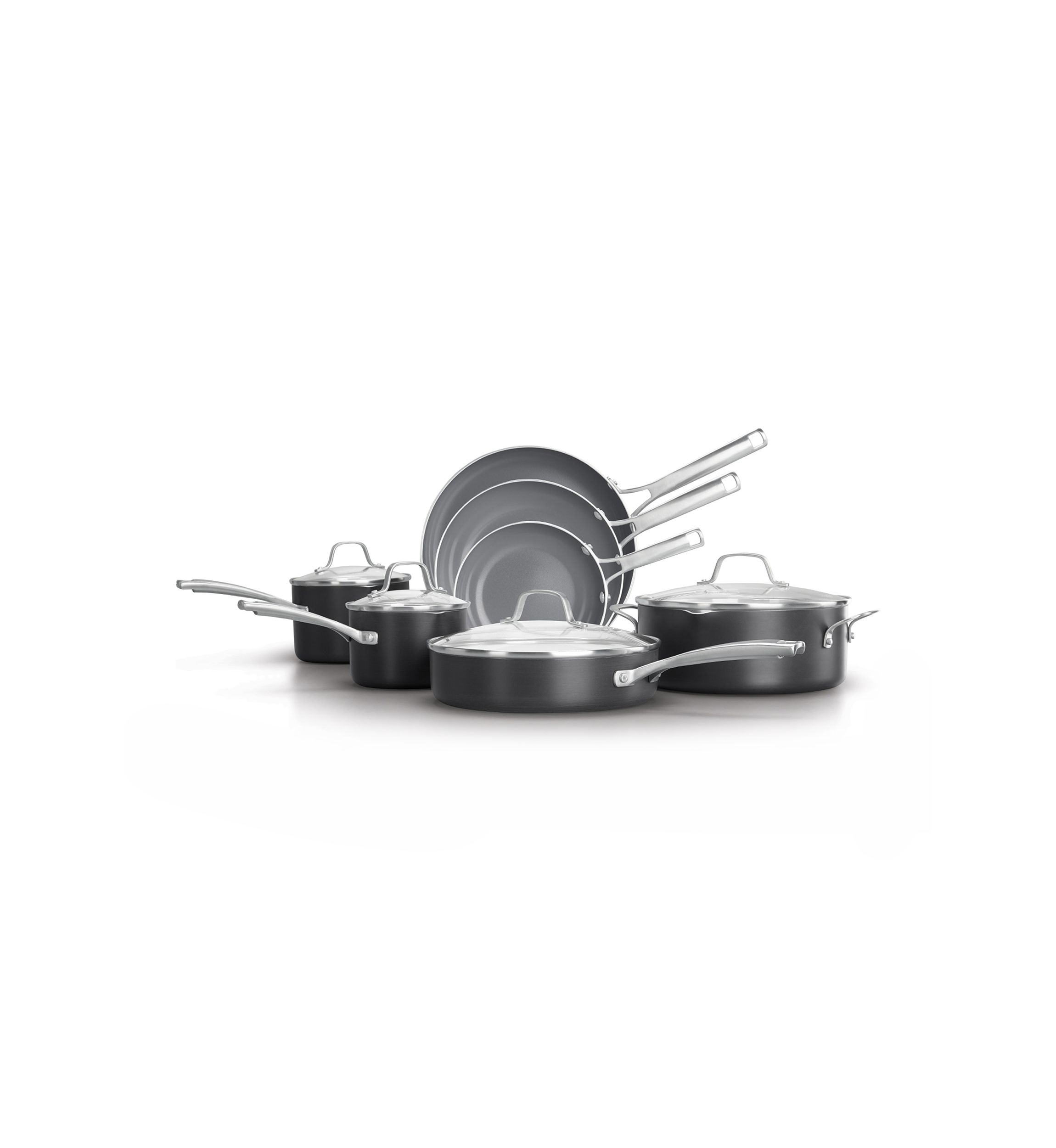 Classic Oil-Infused Ceramic 11-Piece Cookware Set