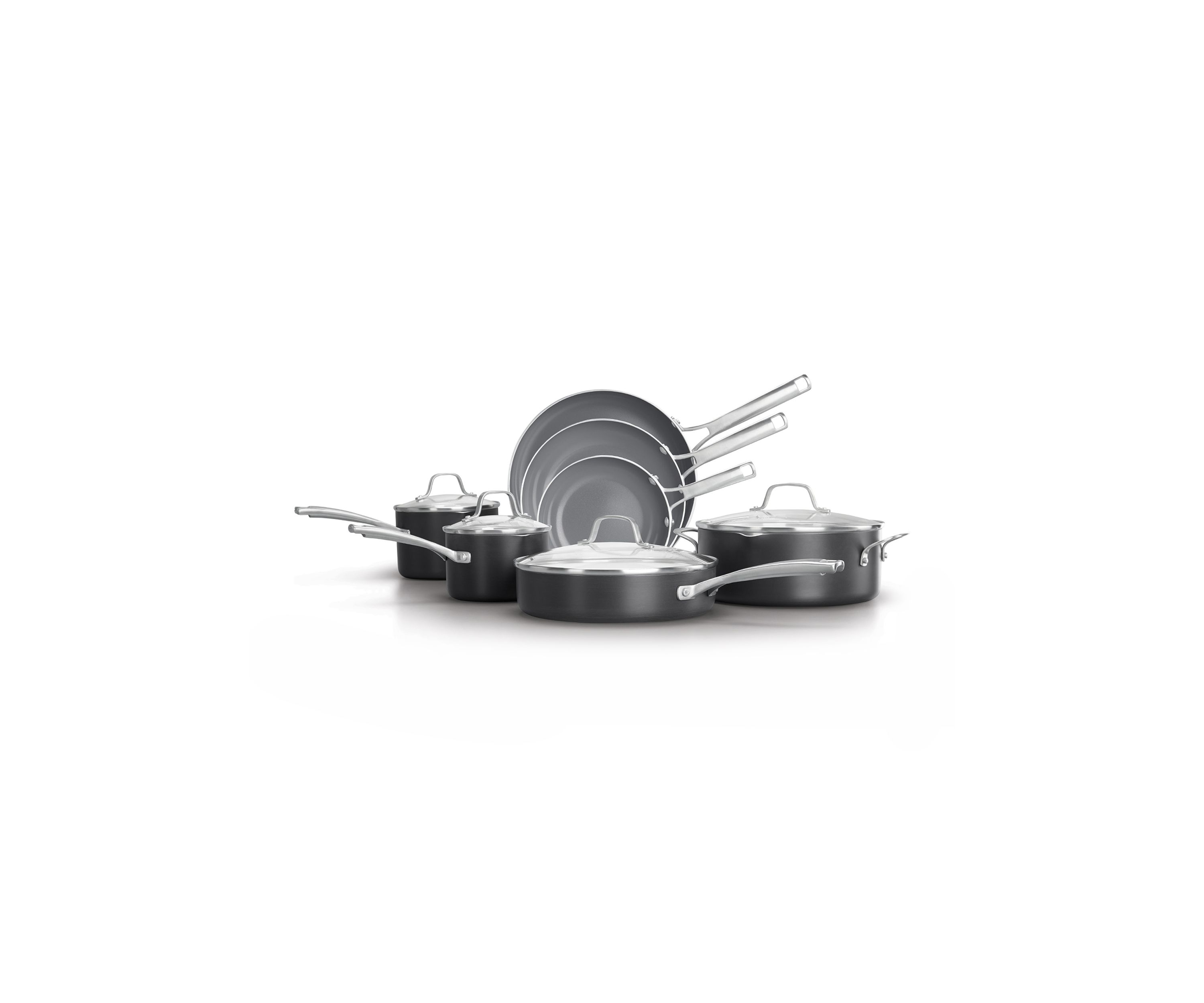 Classic Oil-Infused Ceramic 11-Piece Cookware Set