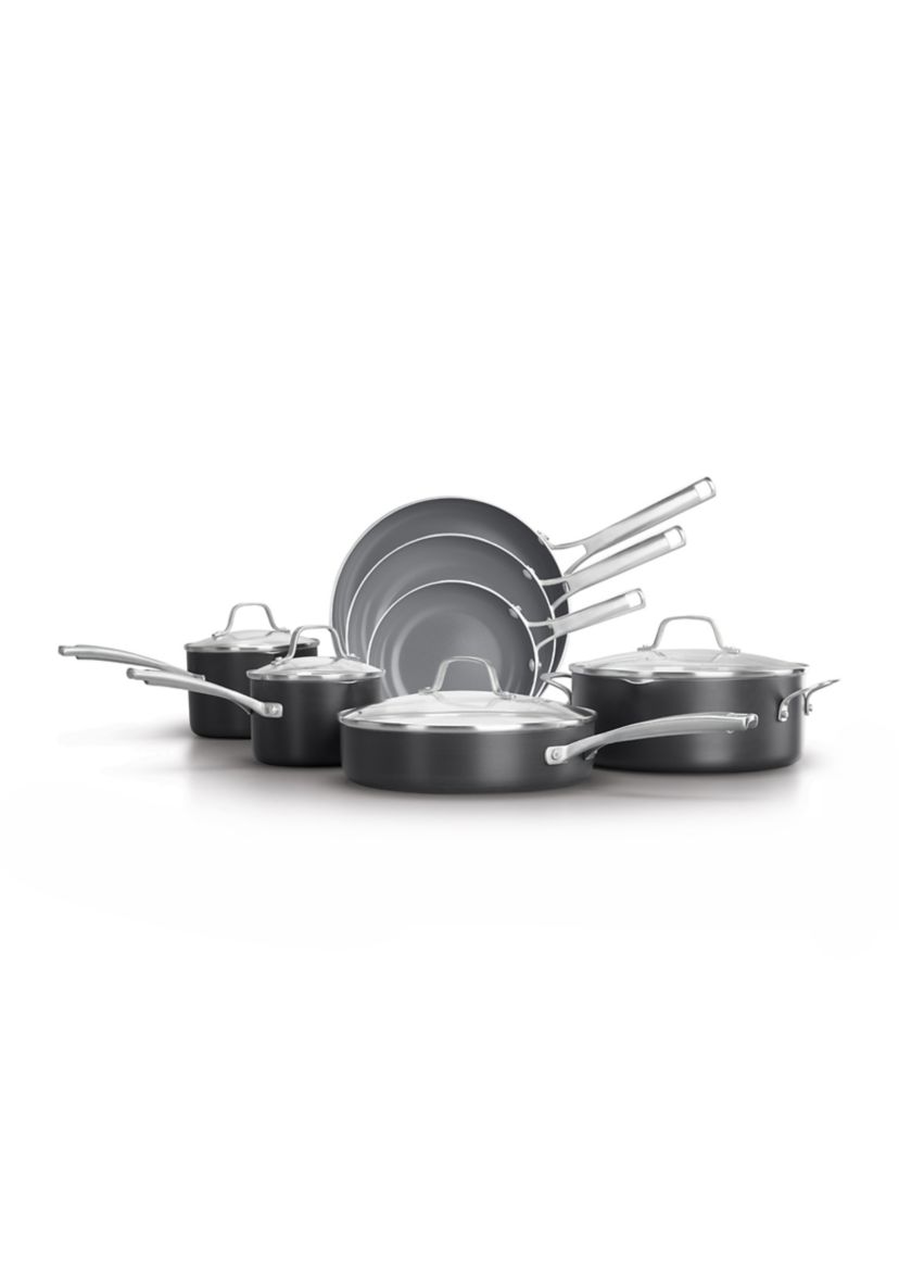 Classic Oil-Infused Ceramic 11-Piece Cookware Set
