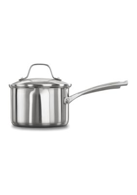 Calphalon Classic Stainless Steel Cookware, Sauce Pan, 1 1.5 Quart, Silver