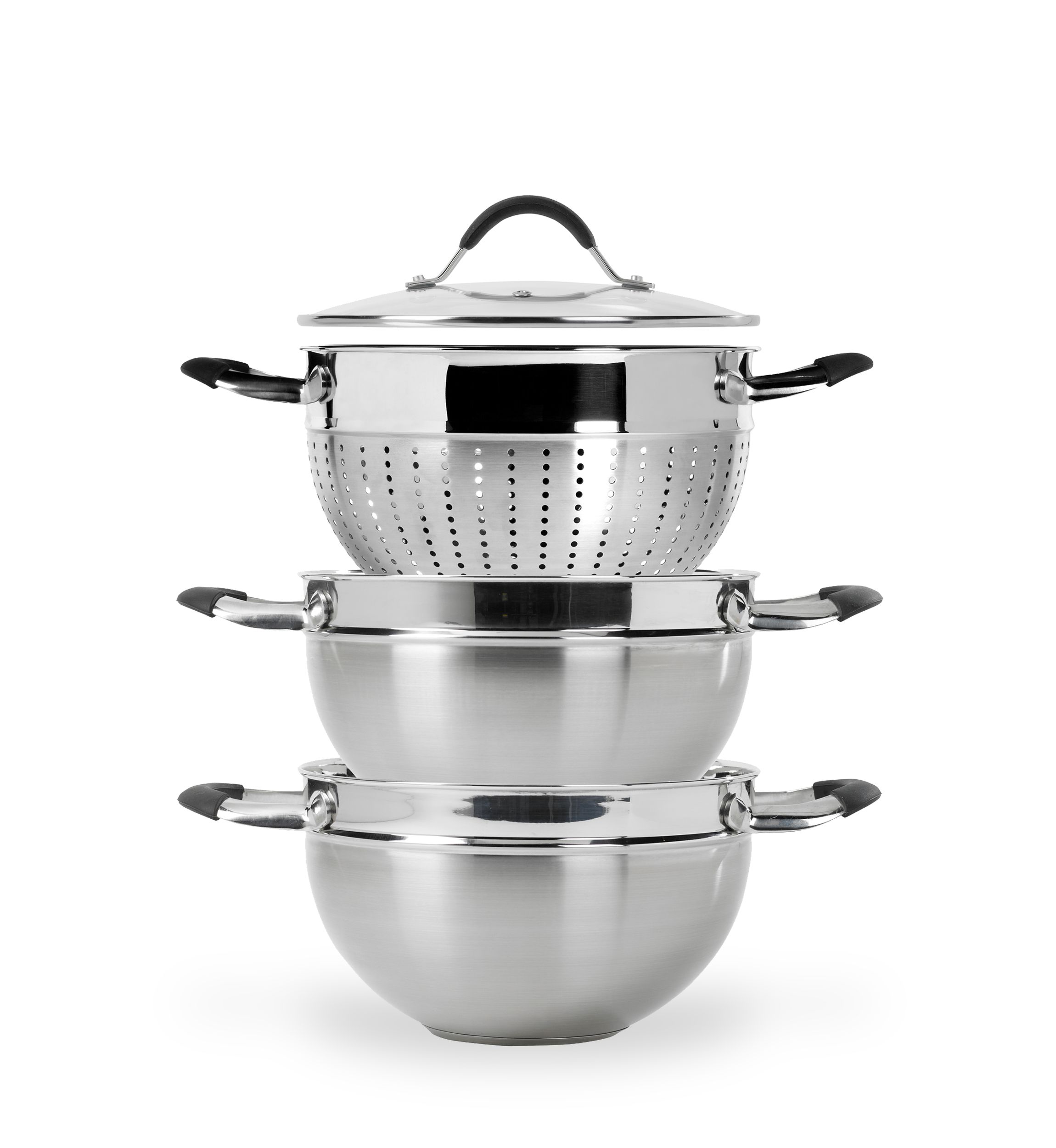 4-Piece 5-qt. Stainless Steel Multi-Funtional Cooker - Online Only