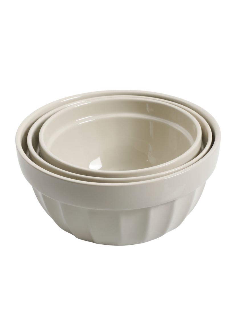 Broad Brook 3 Piece Gray Mixing Bowl Set