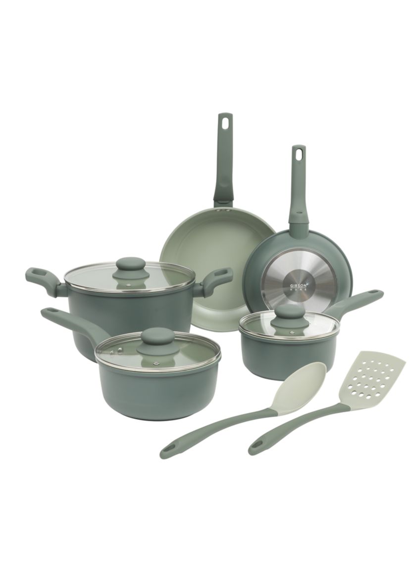 Barnsdall 10 Piece Ceramic Nonstick Aluminum Cookware Set