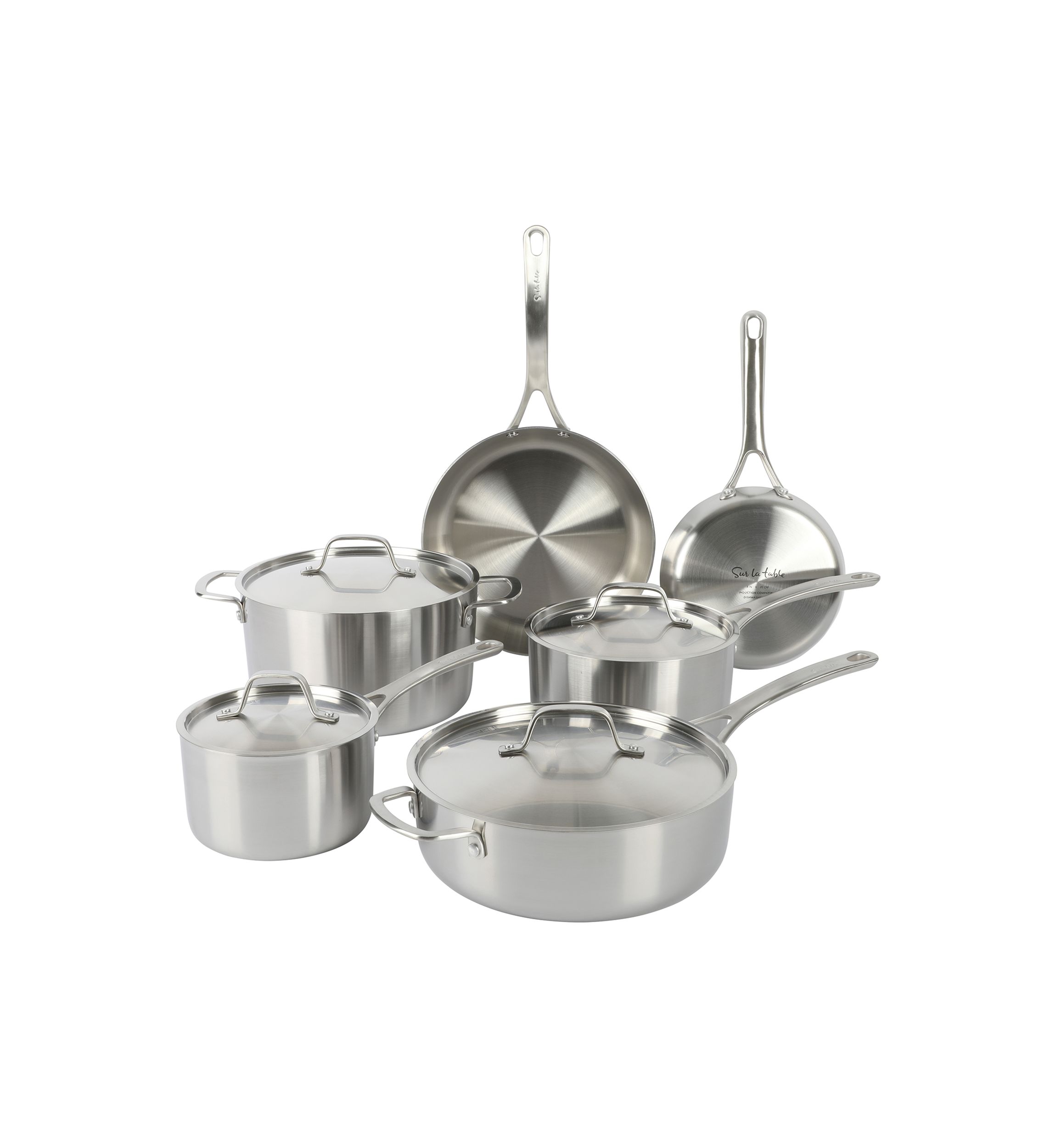 Stainless Steel 10 Piece Cookware Set