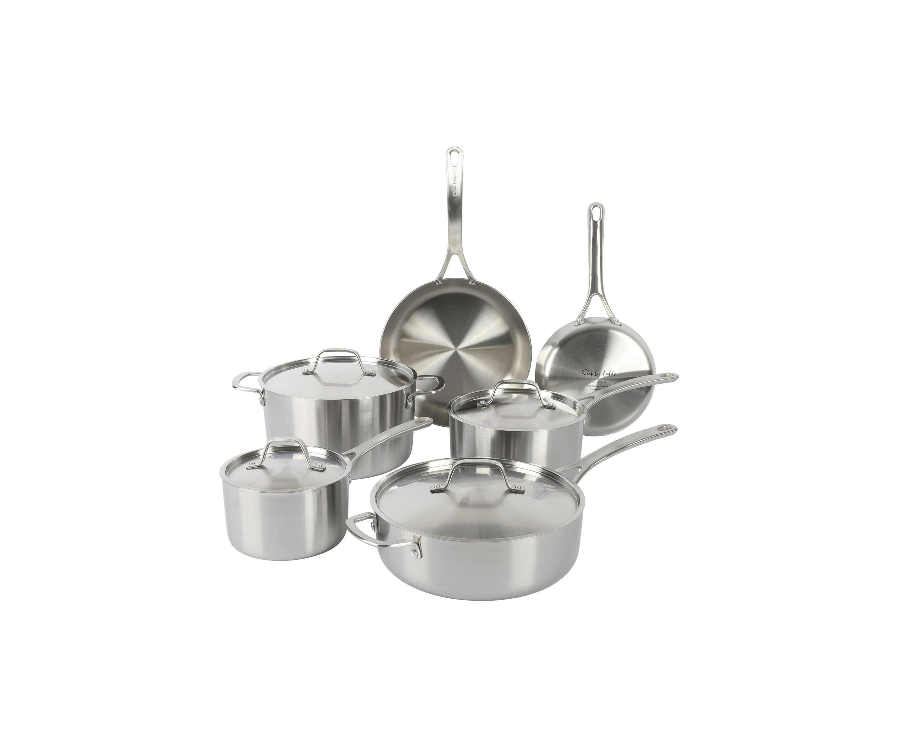 Stainless Steel 10 Piece Cookware Set