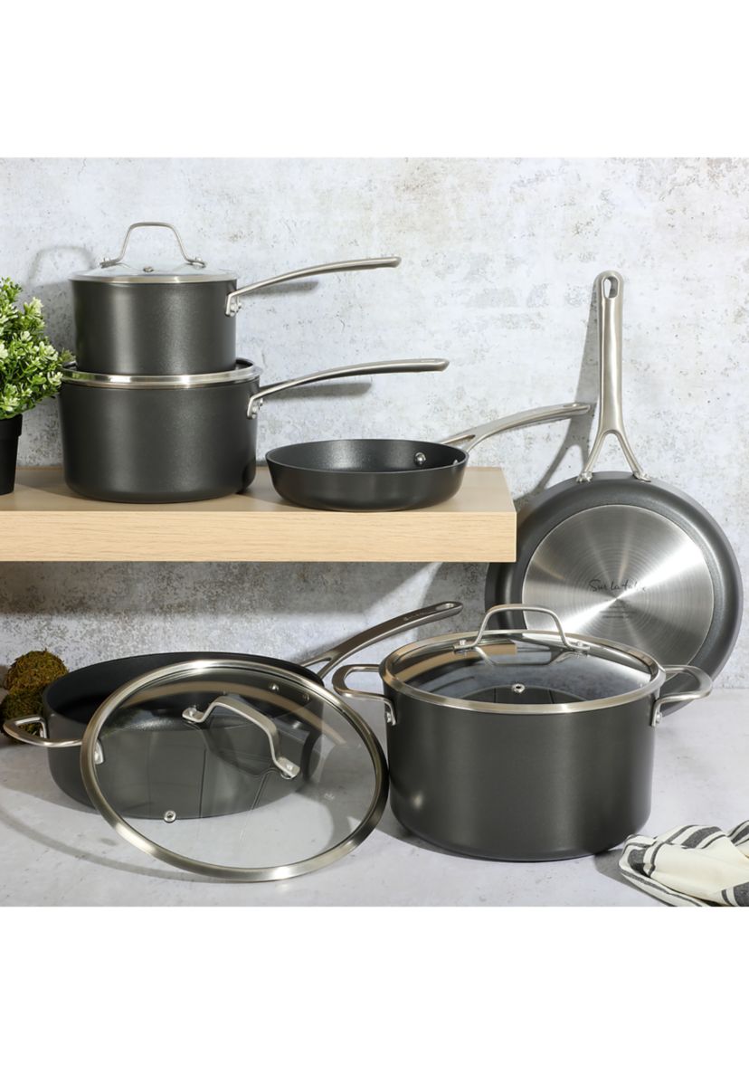 Hard Anodized Aluminum Non Stick 10 Piece Cookware Set