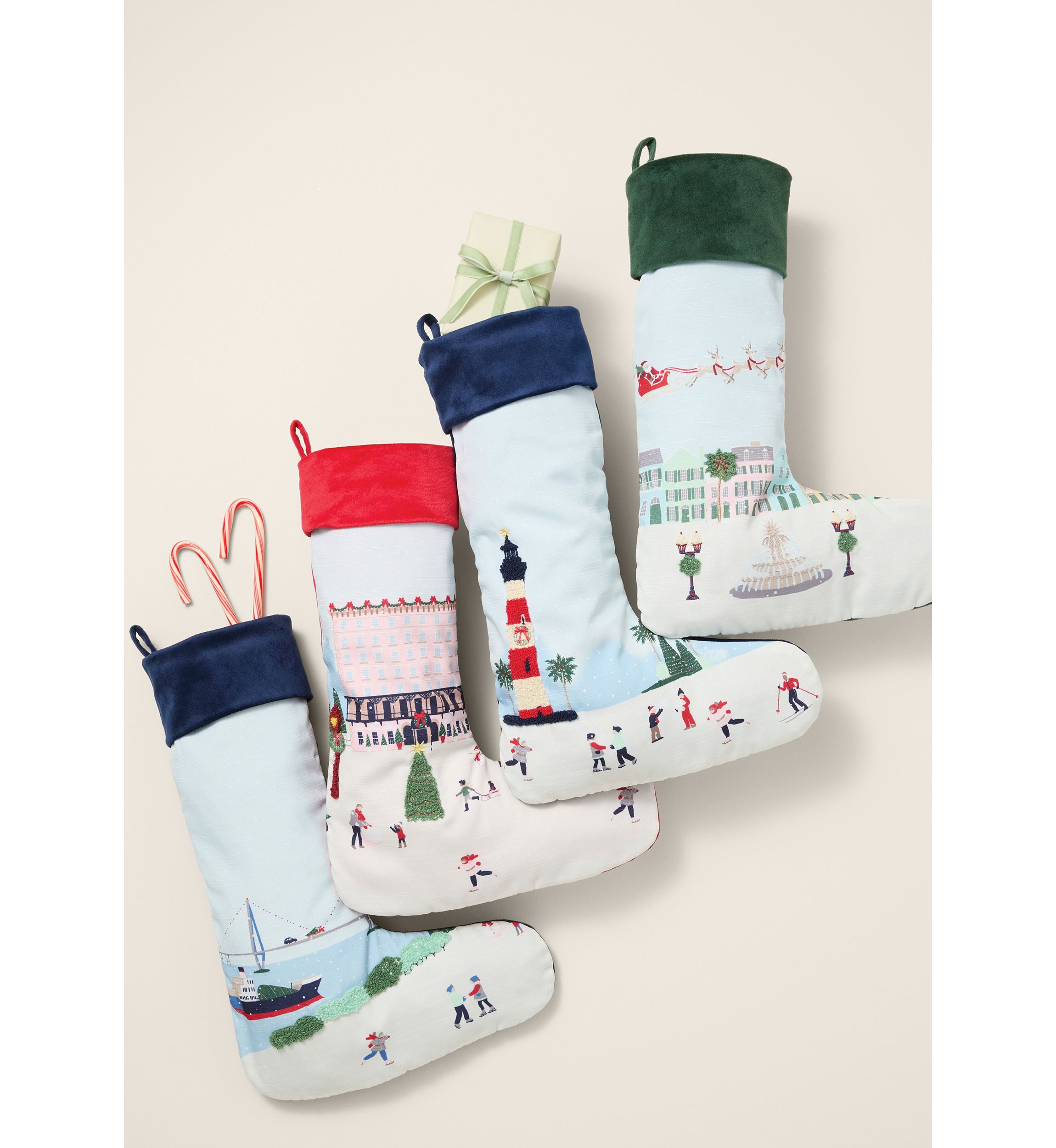 Sewing Down South x Crown & Ivy™ Sew Scenic Embroidered Stocking		