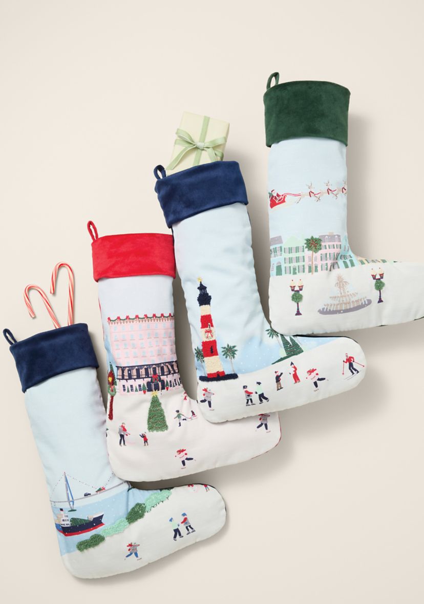 Sewing Down South x Crown & Ivy™ Sew Scenic Embroidered Stocking		