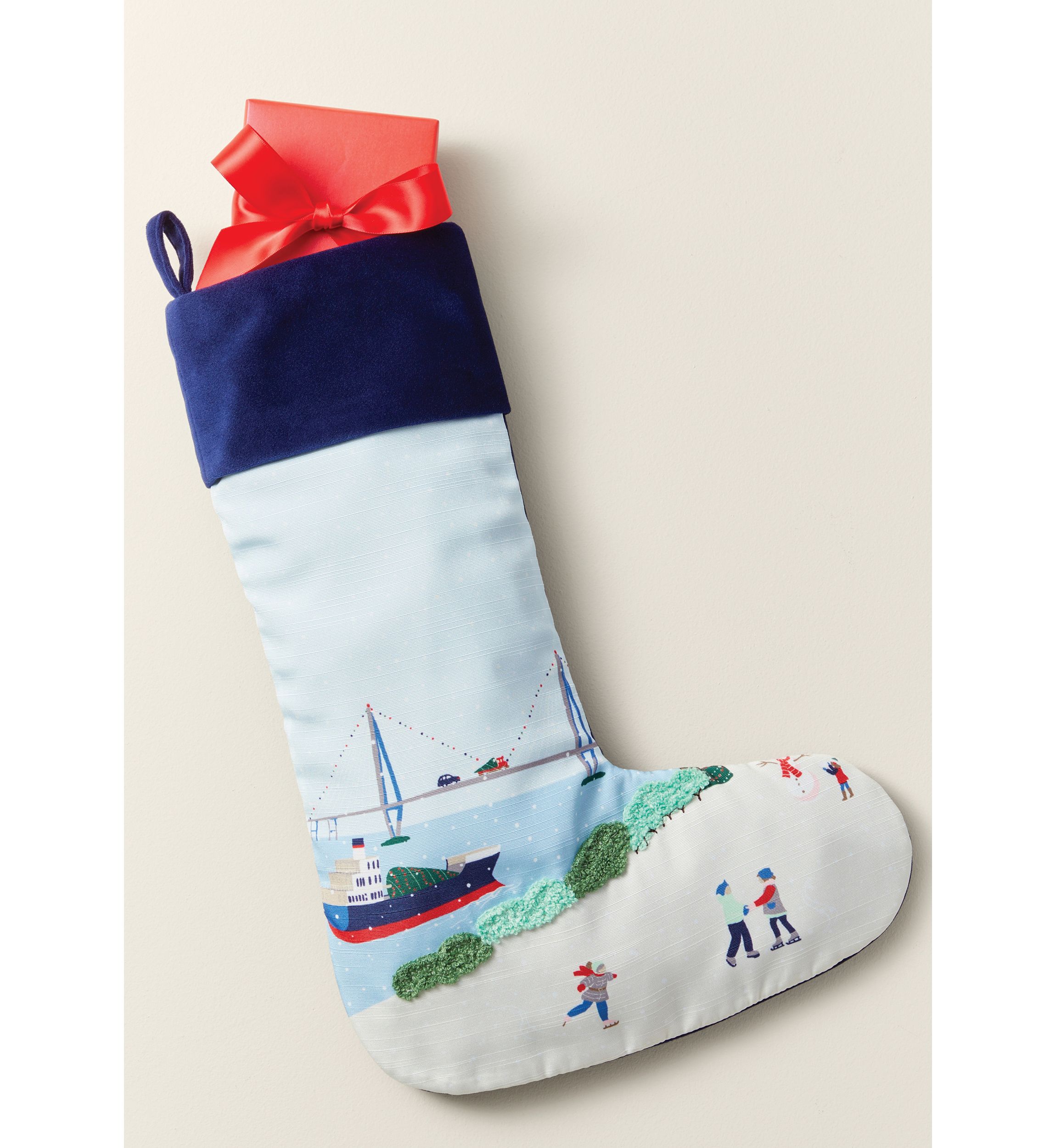 Sewing Down South x Crown & Ivy™ Sew Scenic Embroidered Stocking		