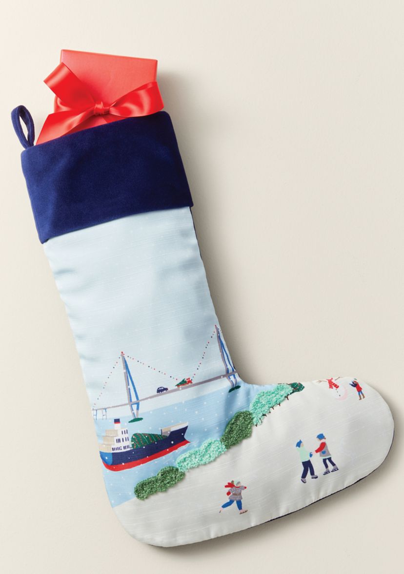 Sewing Down South x Crown & Ivy™ Sew Scenic Embroidered Stocking		