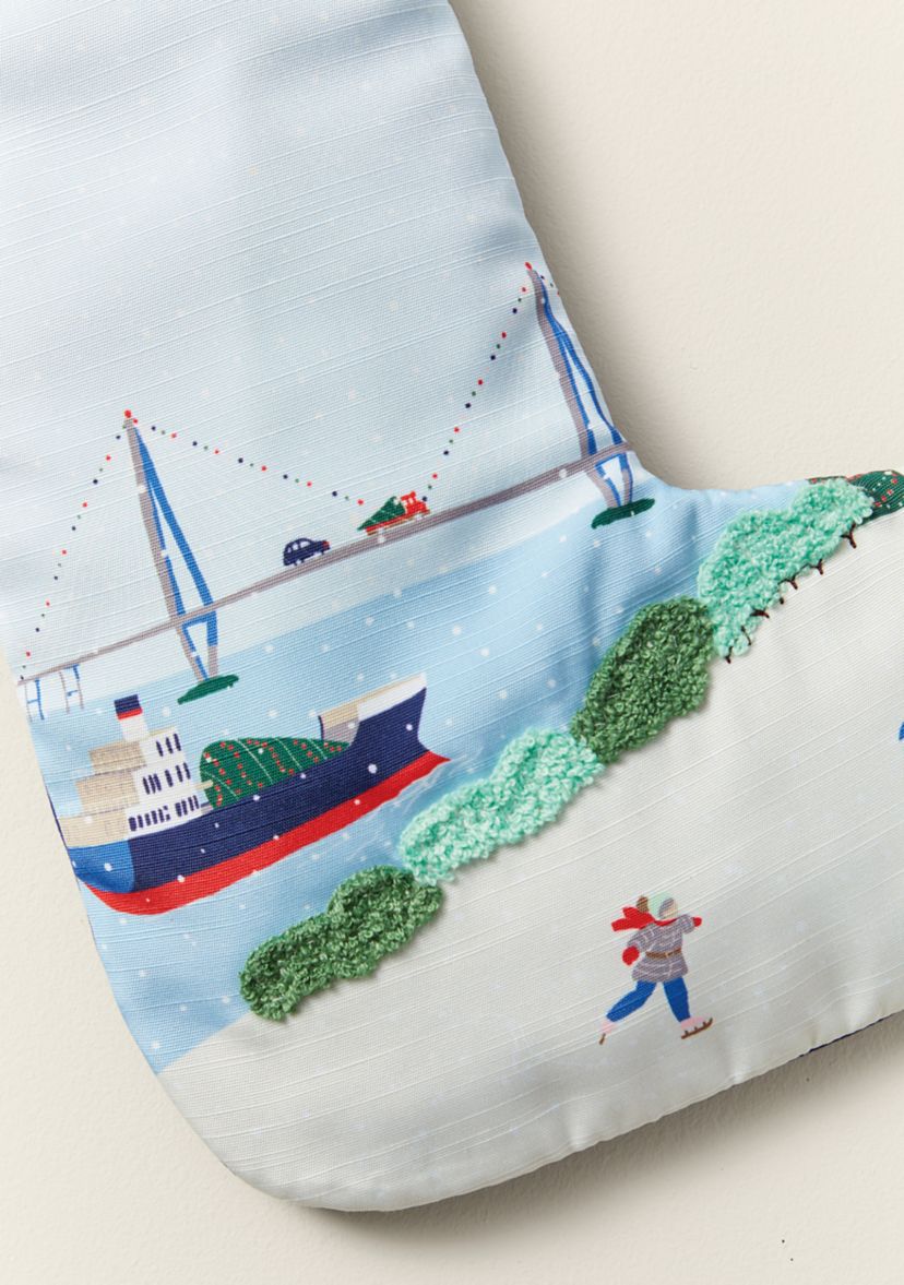Sewing Down South x Crown & Ivy™ Sew Scenic Embroidered Stocking		