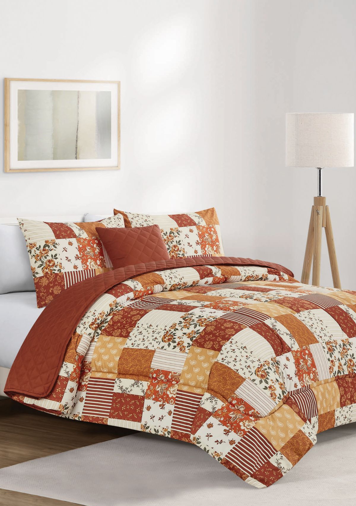 Hannah 5-Piece Comforter and Quilt Set