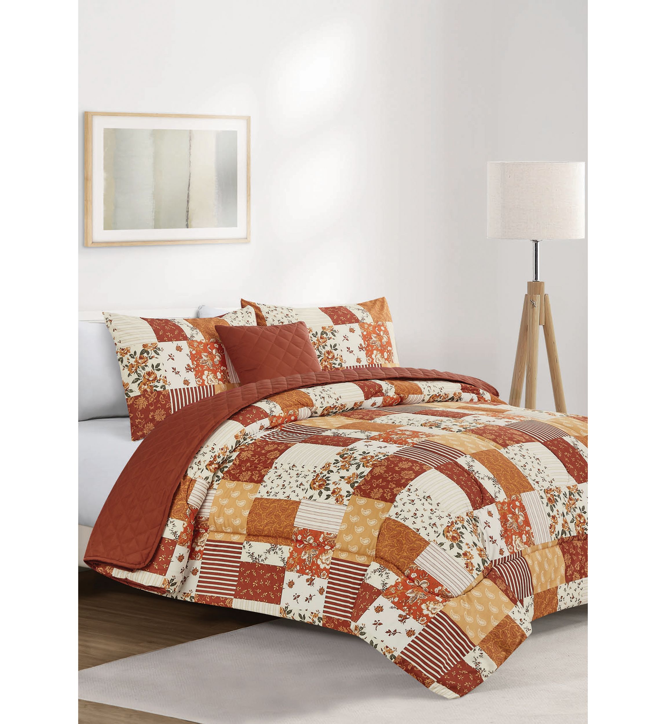 Hannah 5-Piece Comforter and Quilt Set