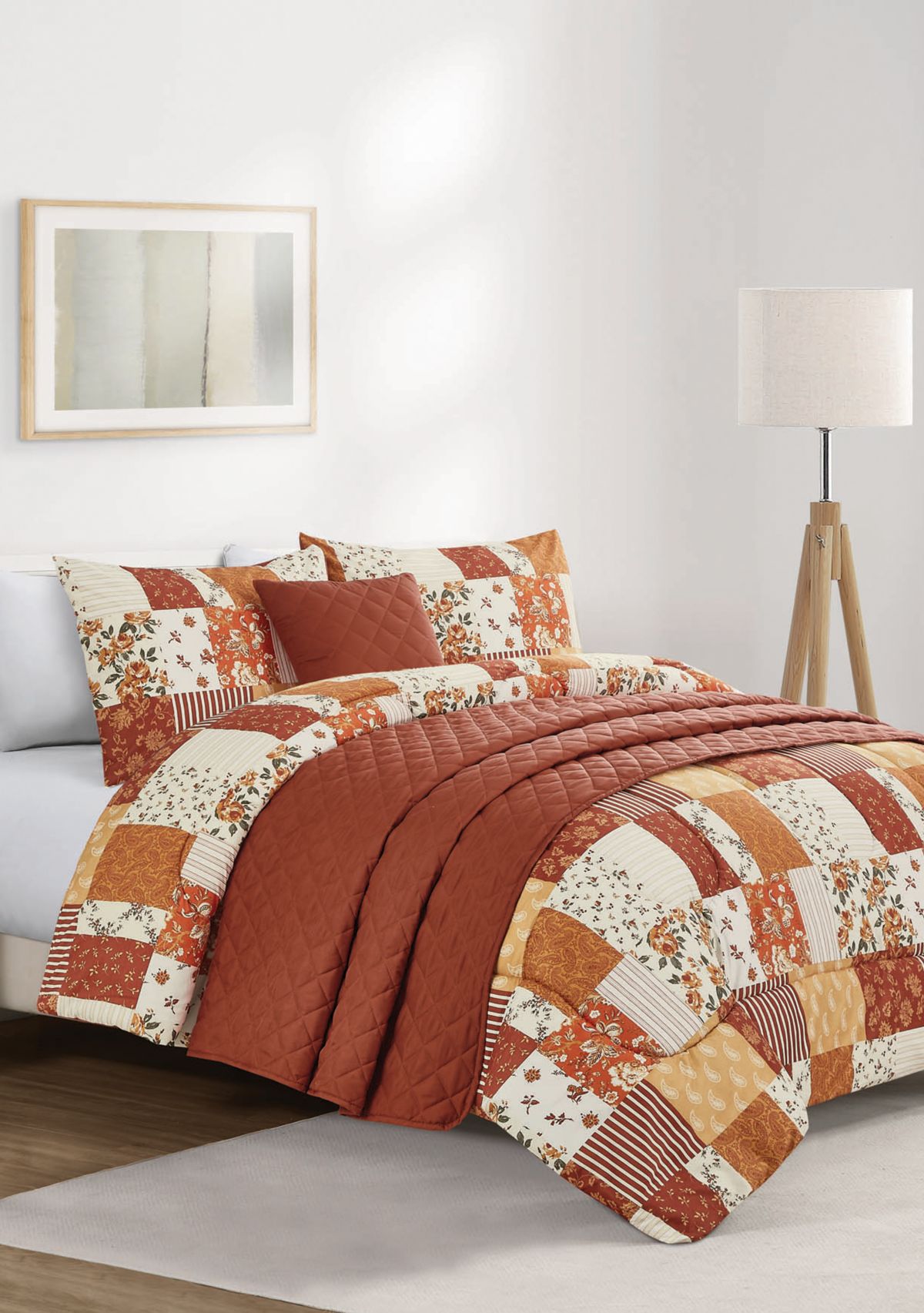 Hannah 5-Piece Comforter and Quilt Set