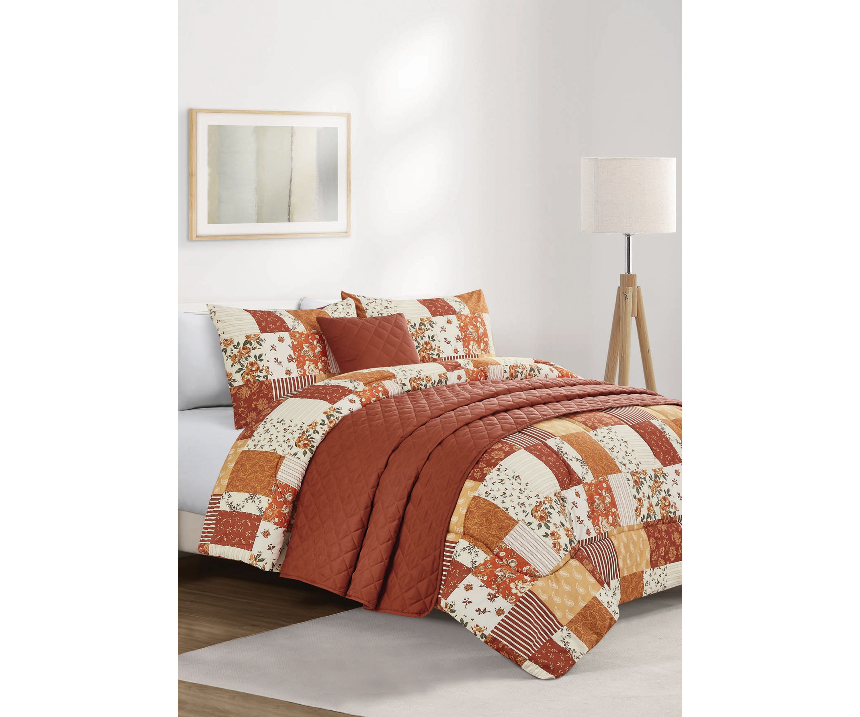 Hannah 5-Piece Comforter and Quilt Set