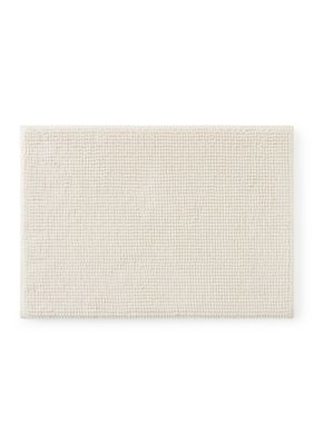 Modern. Southern. Home. Chenille Bath Rug, Ivory, 20 x 32