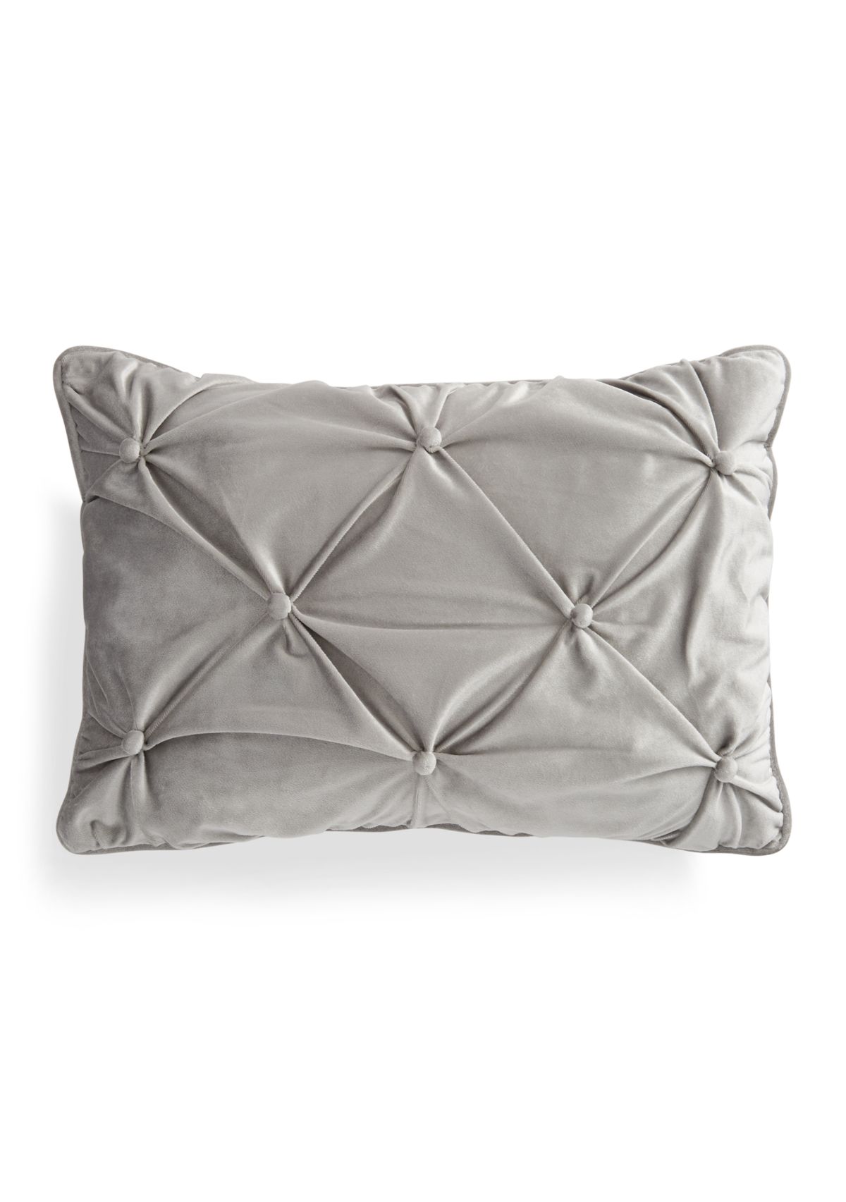 Tufted Velvet Oblong Pillow