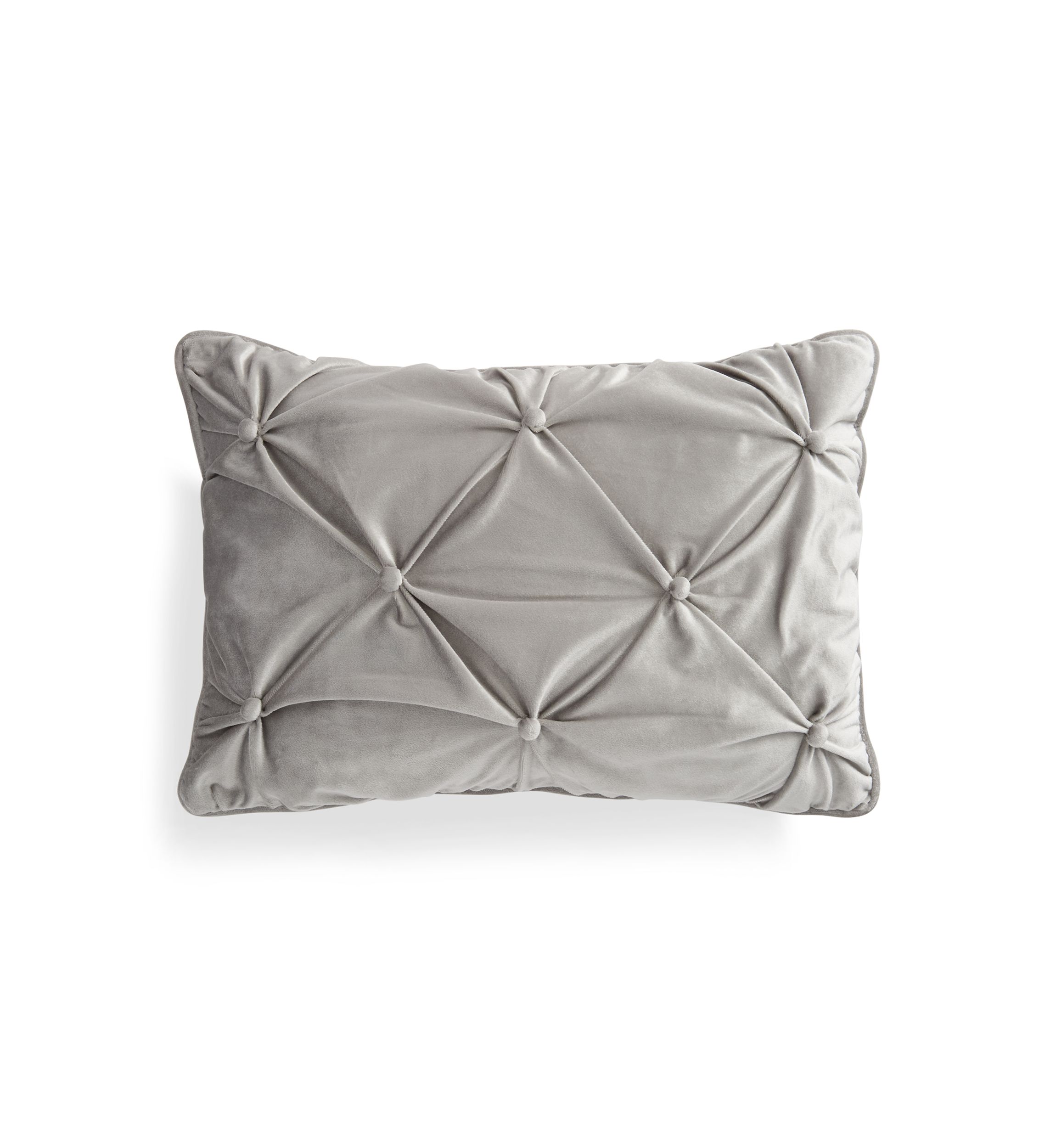 Tufted Velvet Oblong Pillow