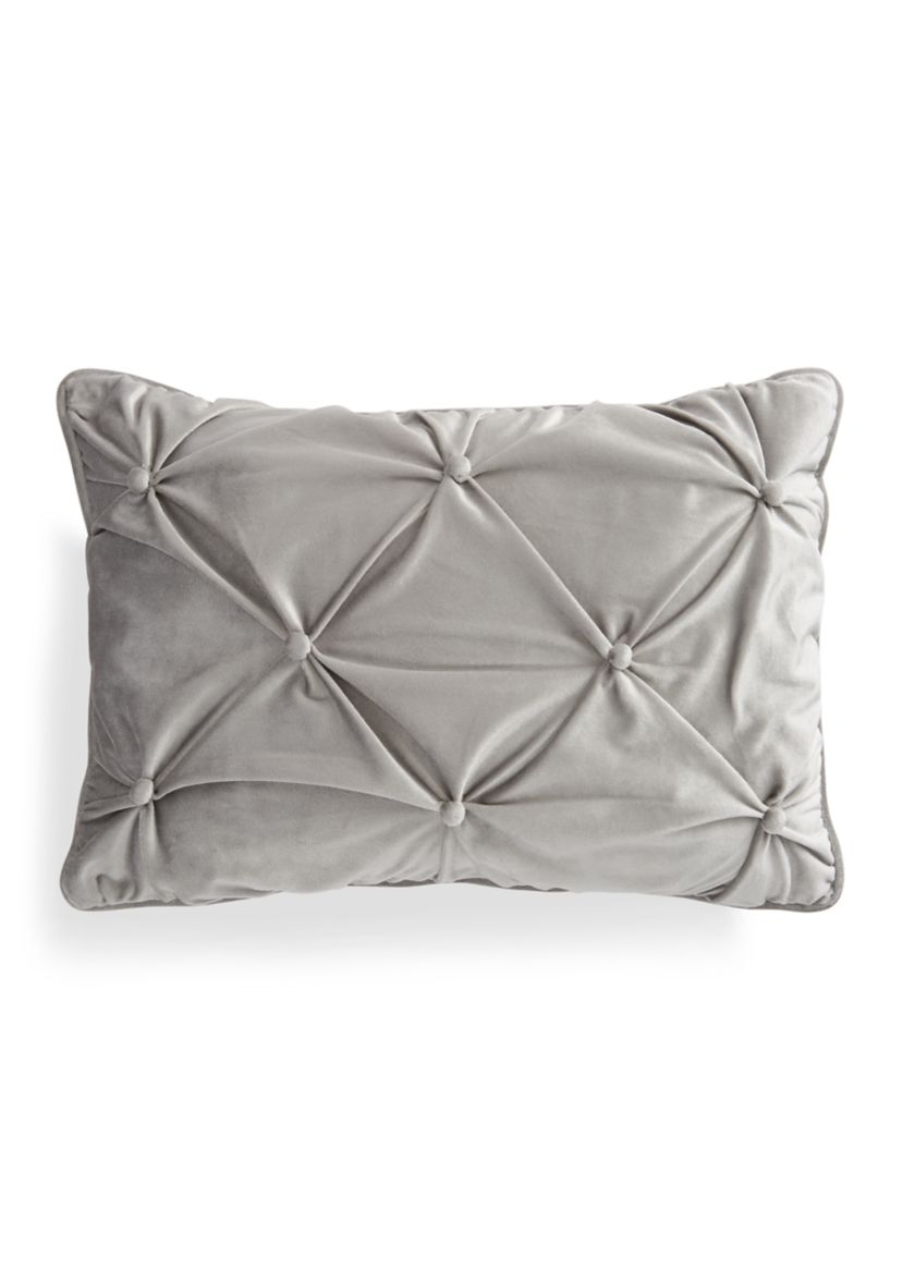 Tufted Velvet Oblong Pillow