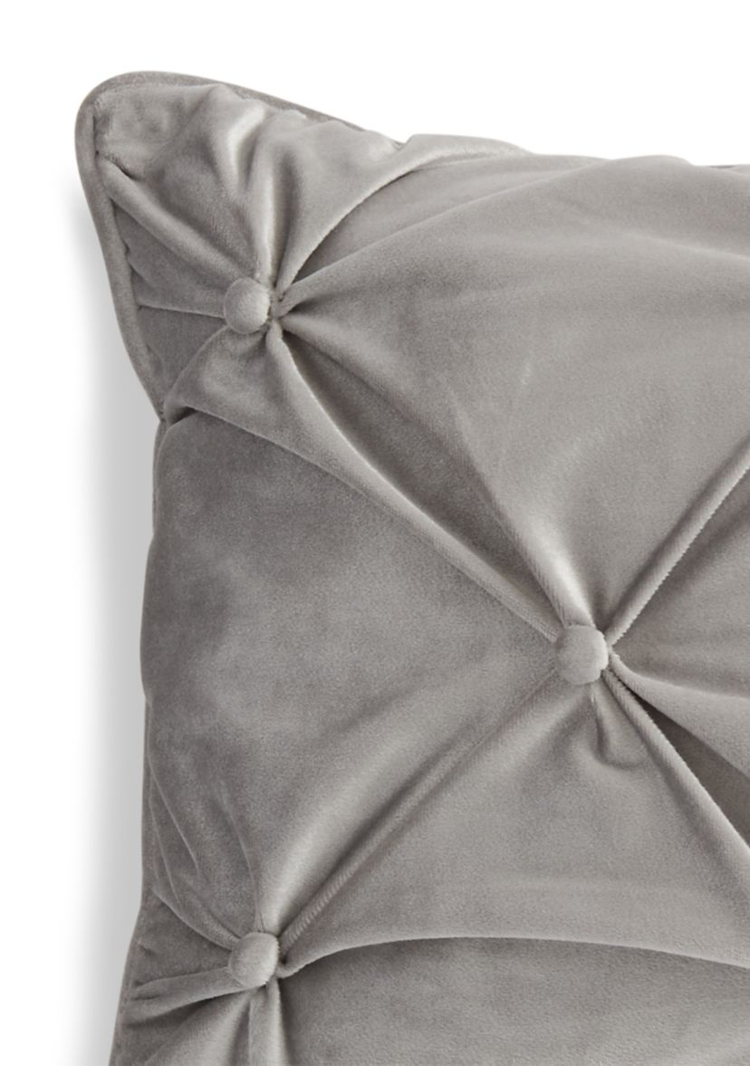 Tufted Velvet Oblong Pillow