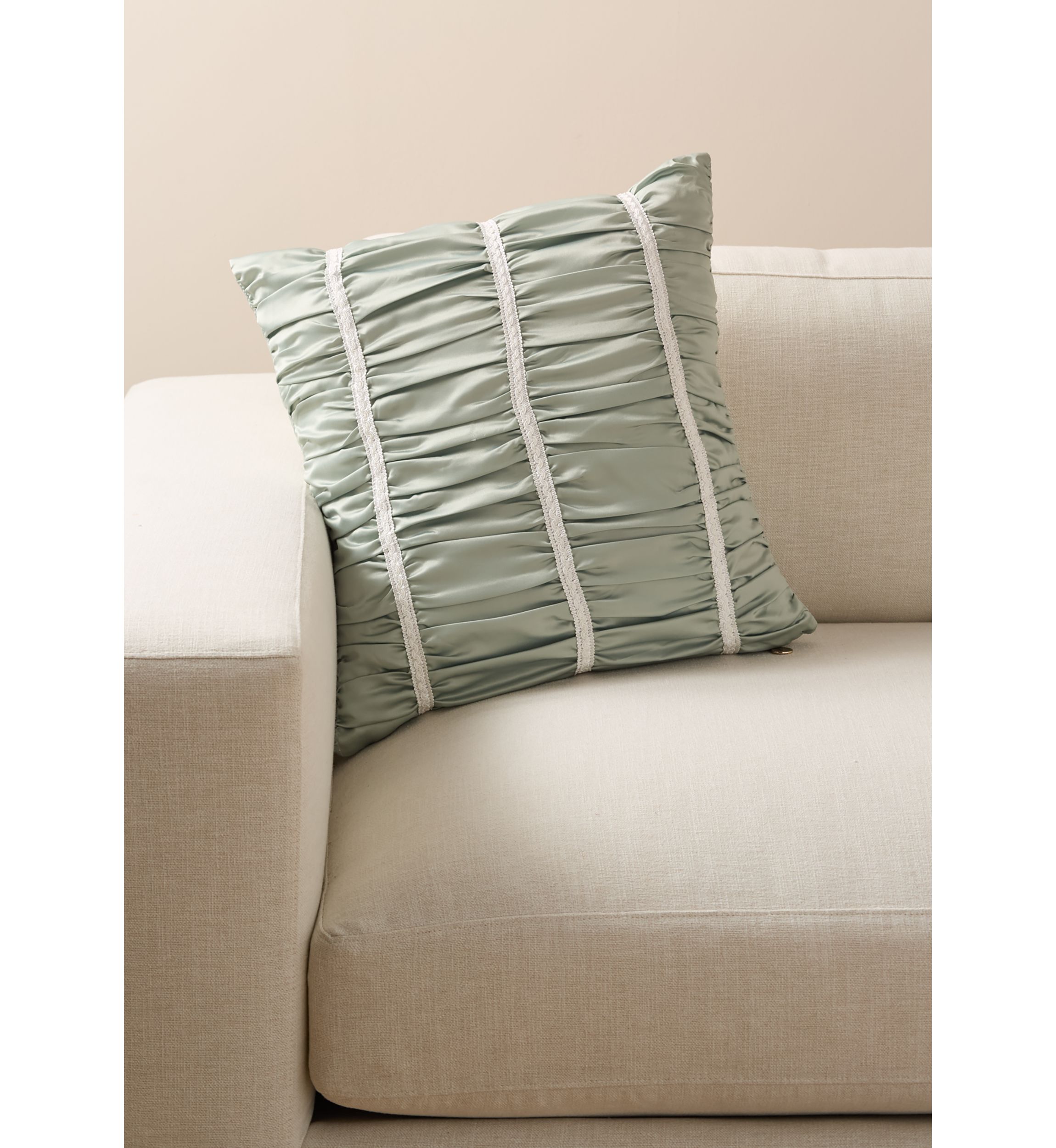 Ruched Decorative Throw Pillow