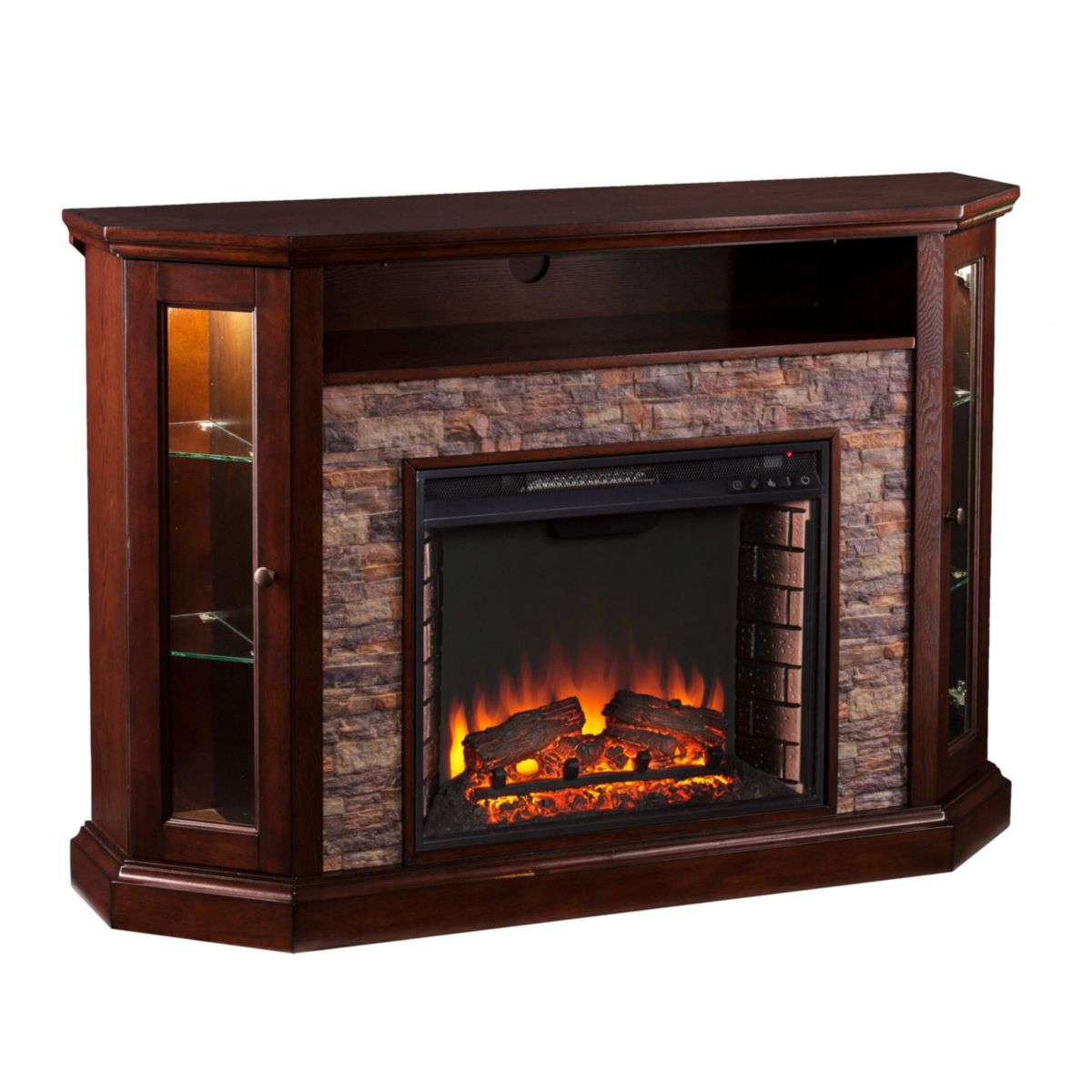 Redden Corner-Convertible Electric Fireplace