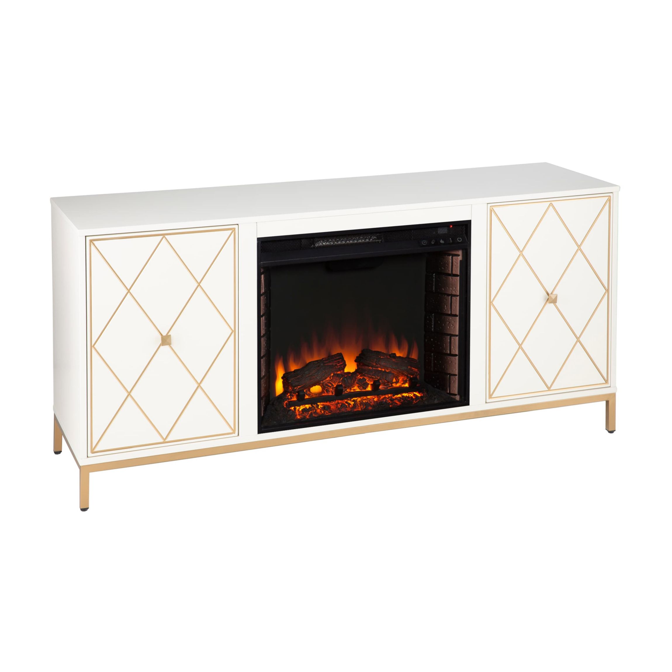 Marradi Electric Fireplace w/ Media Storage