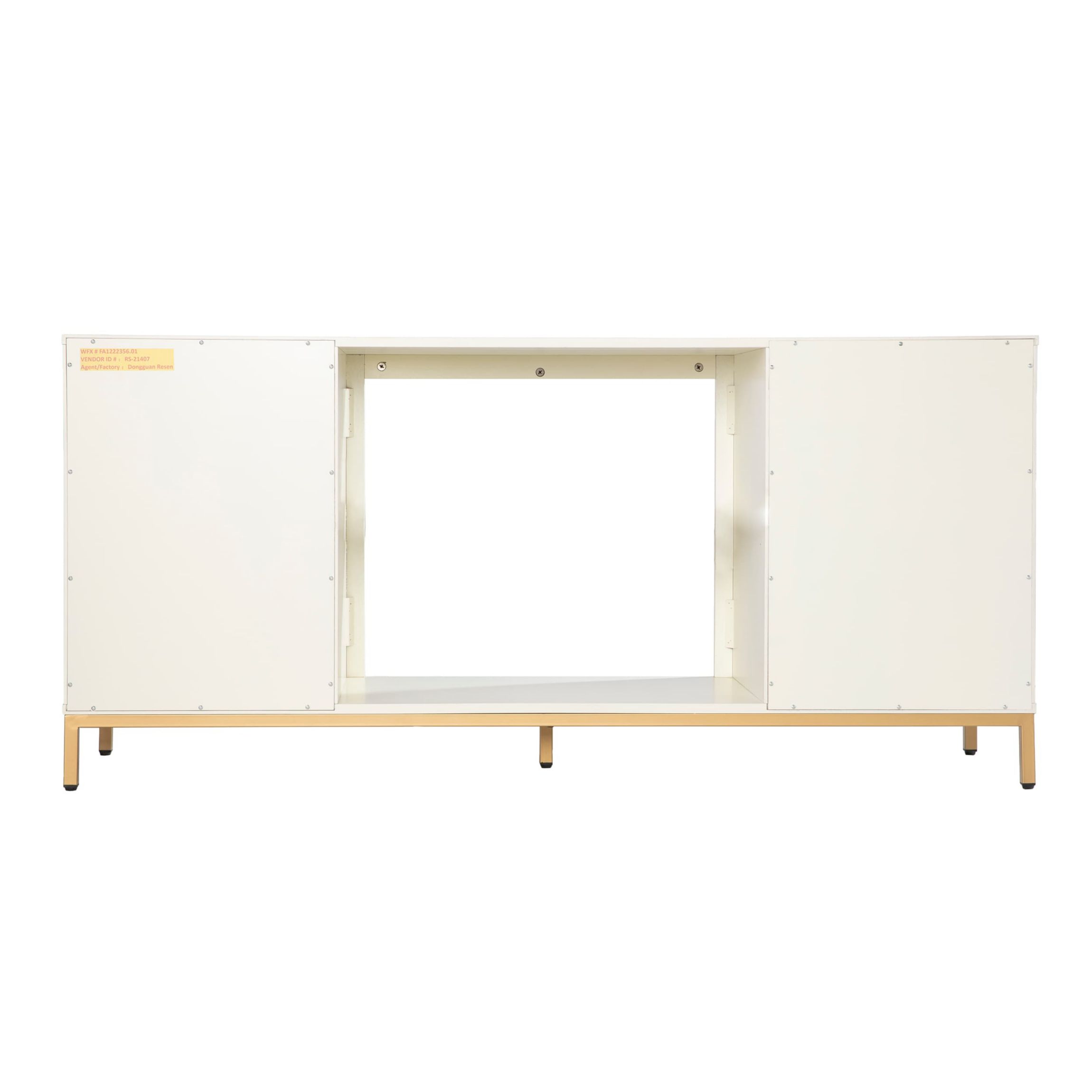Marradi Electric Fireplace w/ Media Storage