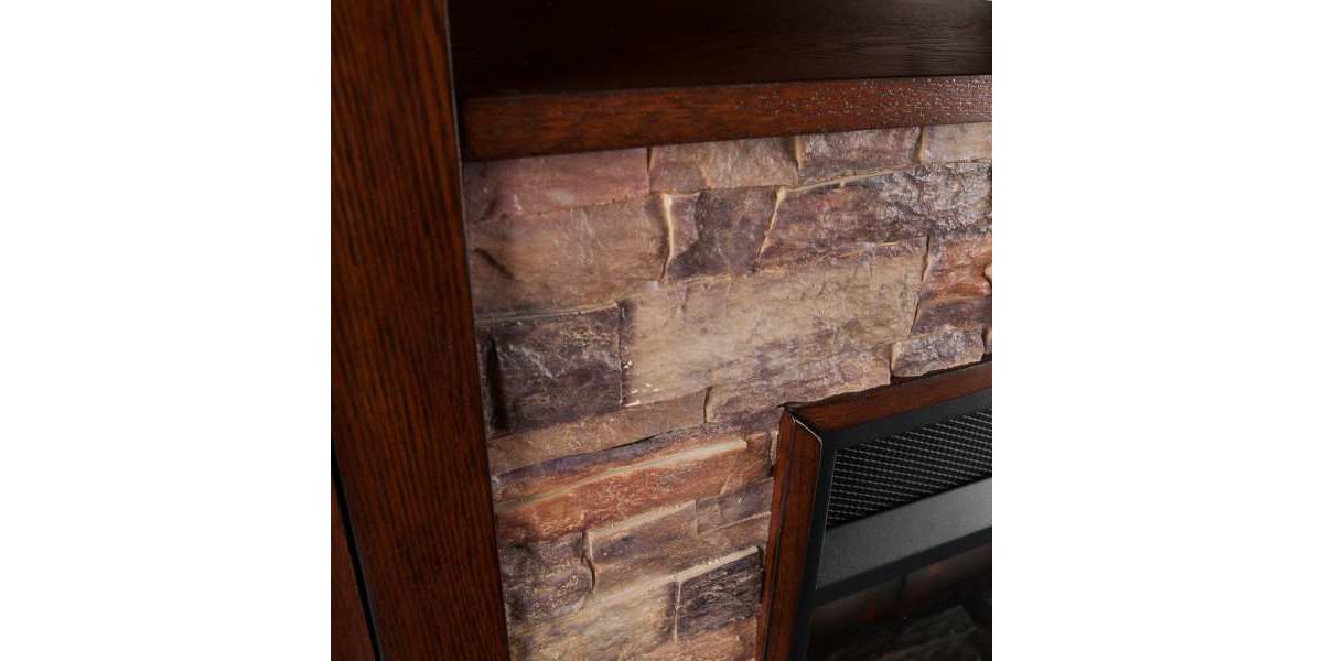 Redden Corner-Convertible Electric Fireplace with Touch Screen