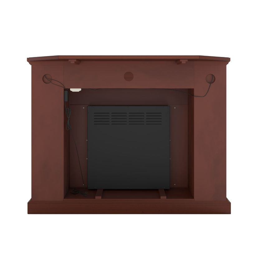 Redden Corner-Convertible Electric Fireplace with Touch Screen