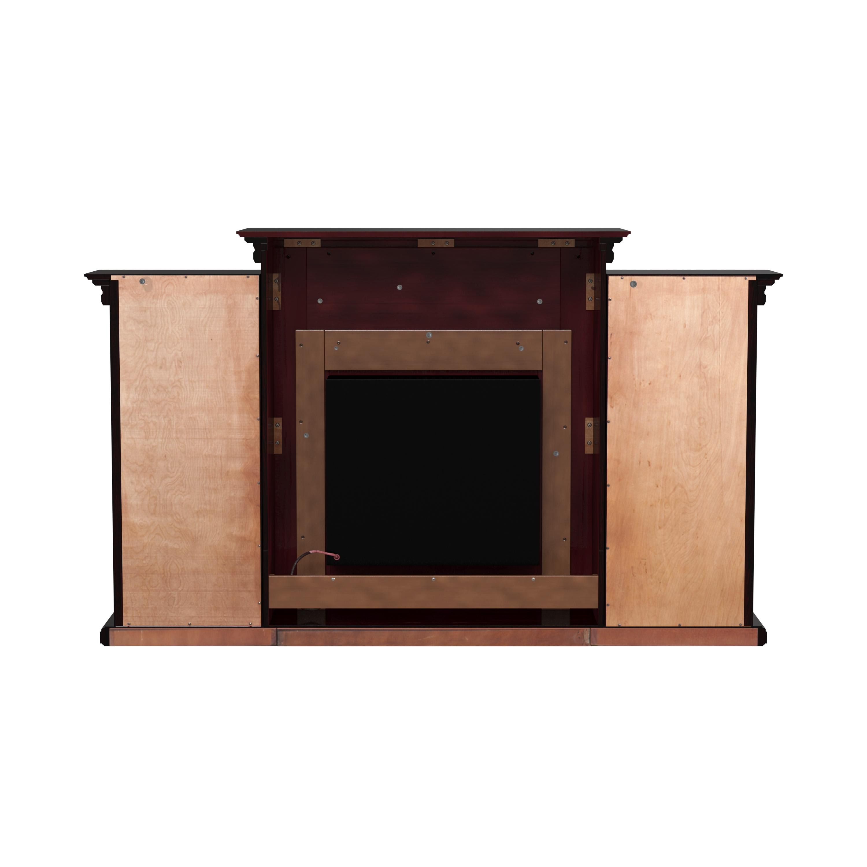 Tennyson Touch Screen Electric Fireplace with Bookcases