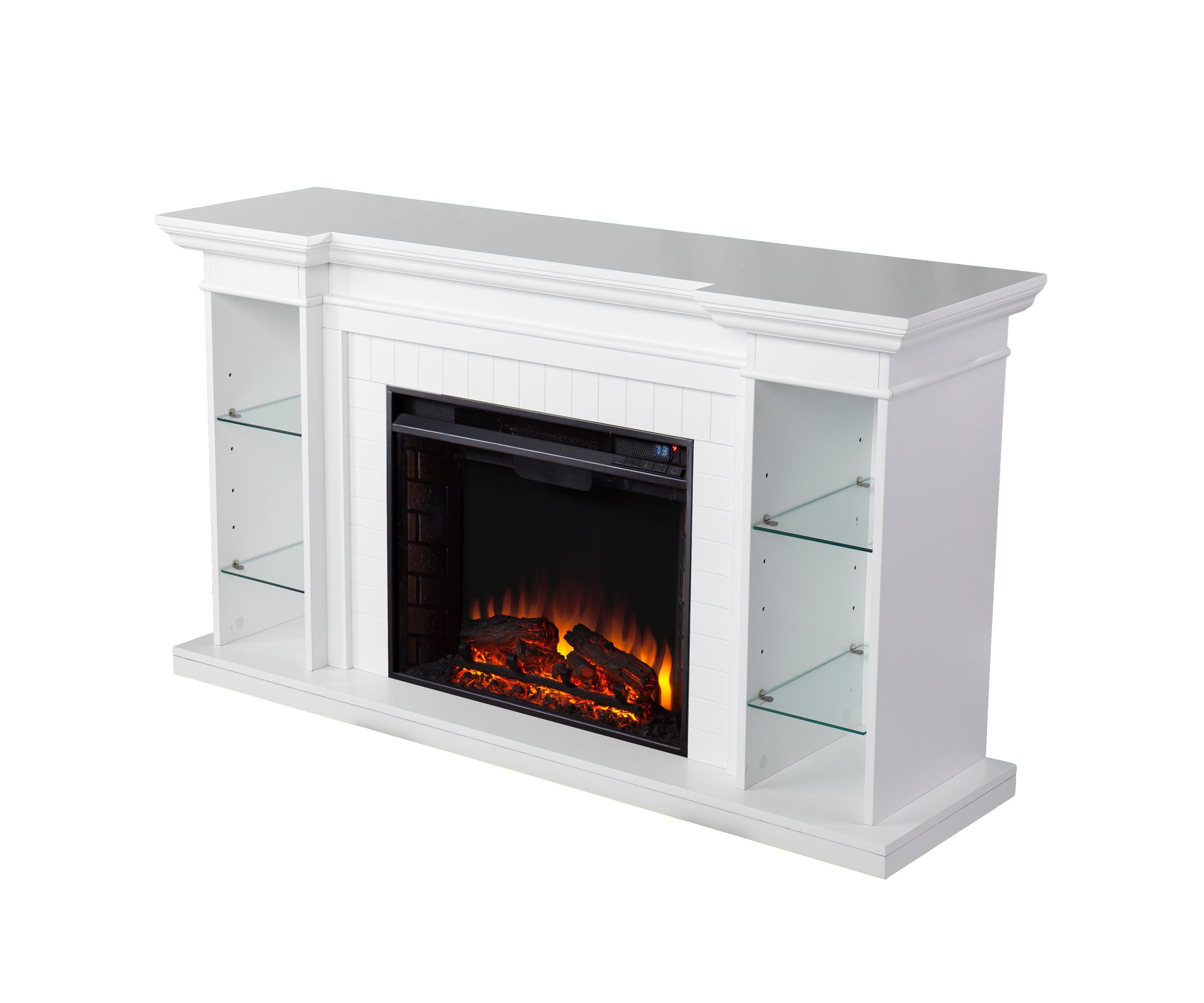 Henstinger Electric Fireplace w/ Bookcase