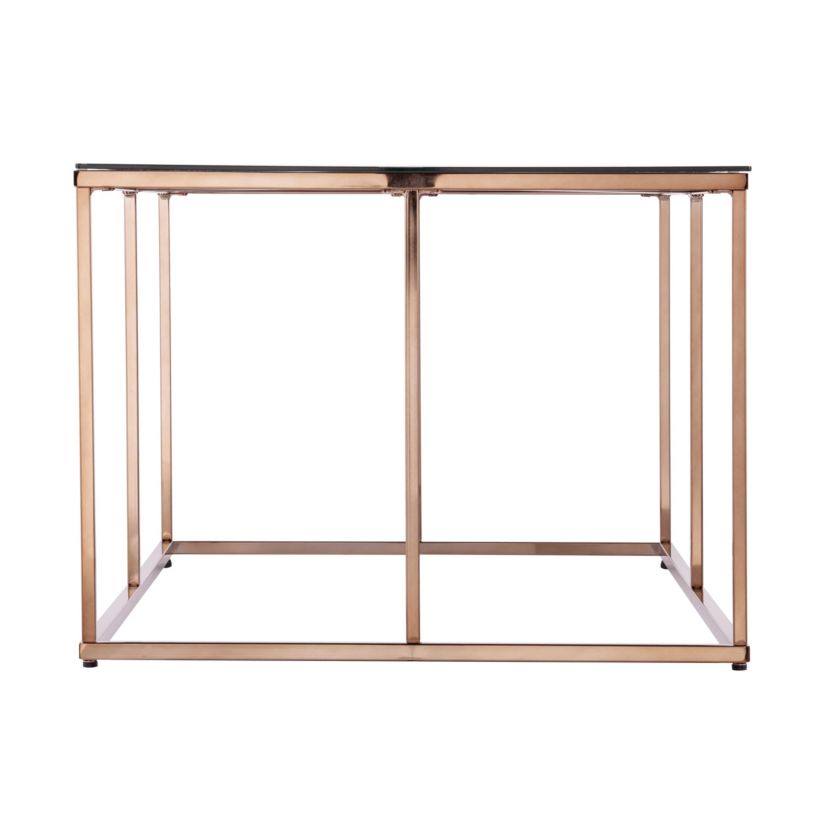 Nicholance Contemporary Glass-Top Cocktail Table