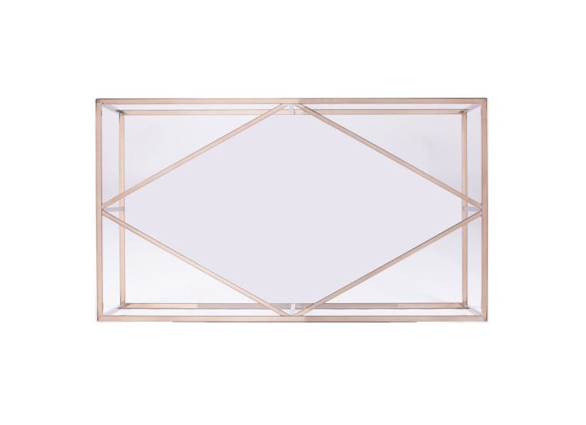 Nicholance Contemporary Glass-Top Cocktail Table