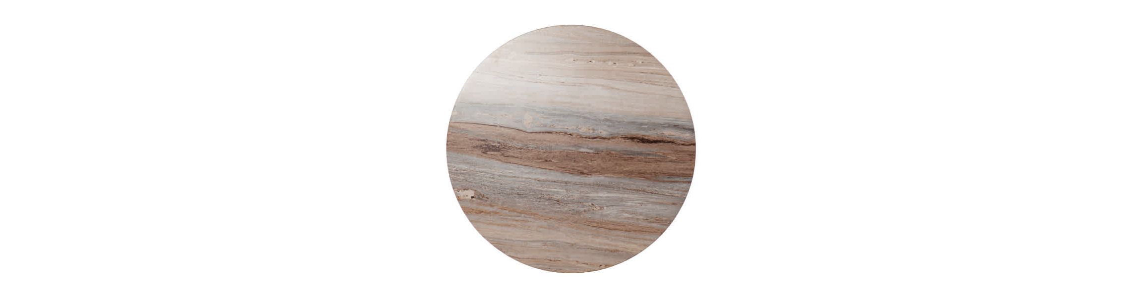 Chadkirk Round Faux Marble End Table