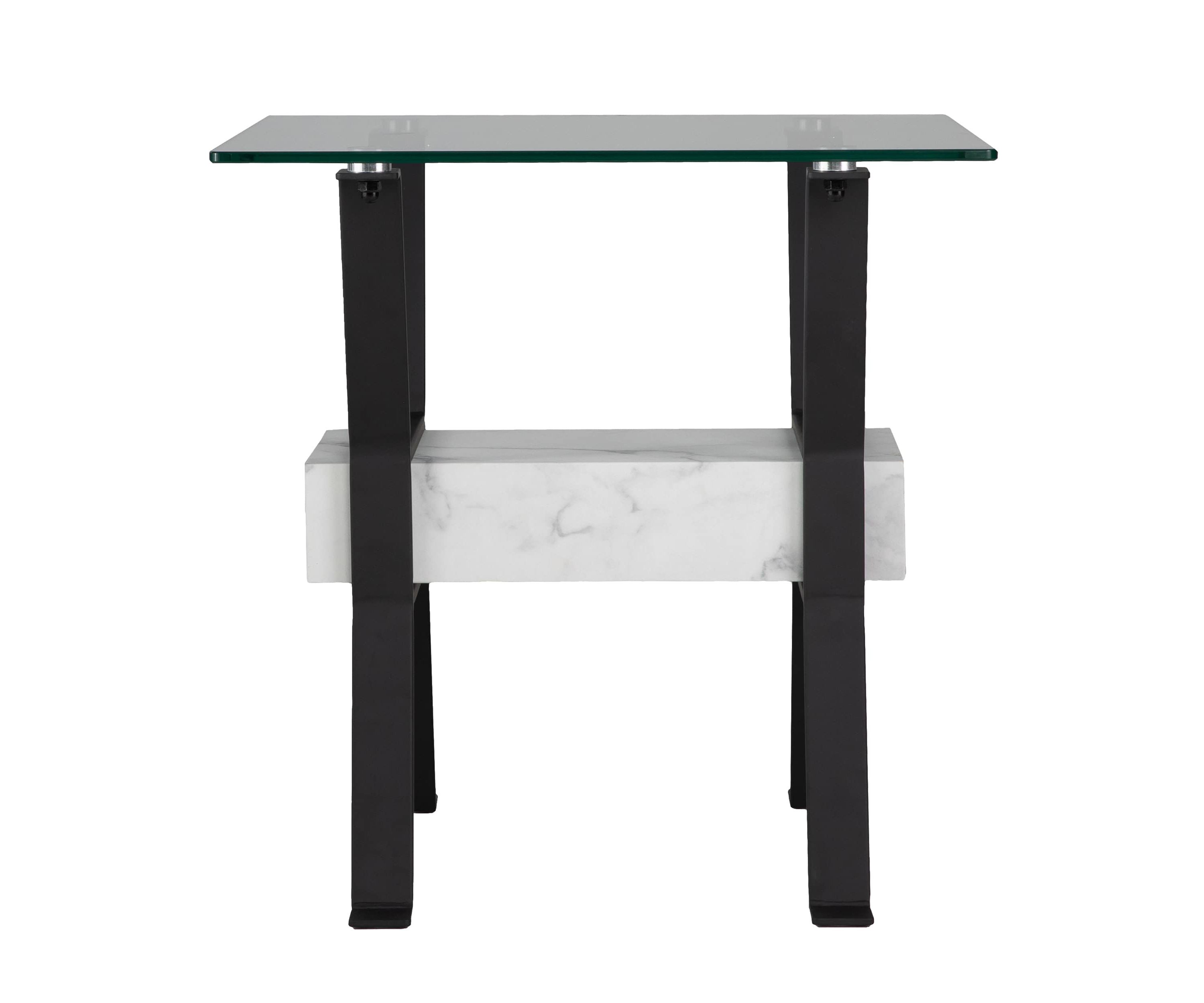 Darvette Glass-Top End Table
