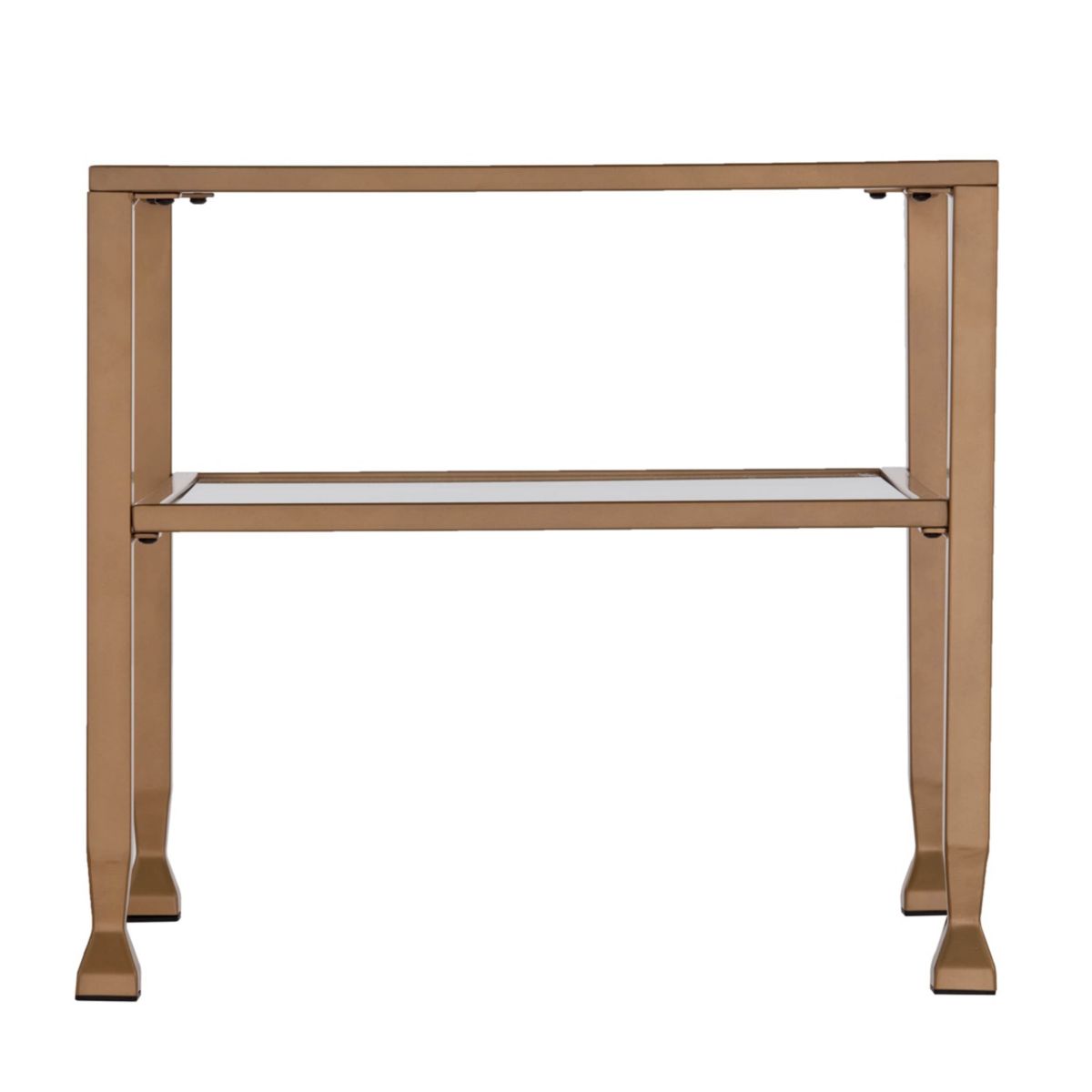 Jaymes Gold Metal and Glass Bunching Cocktail Table