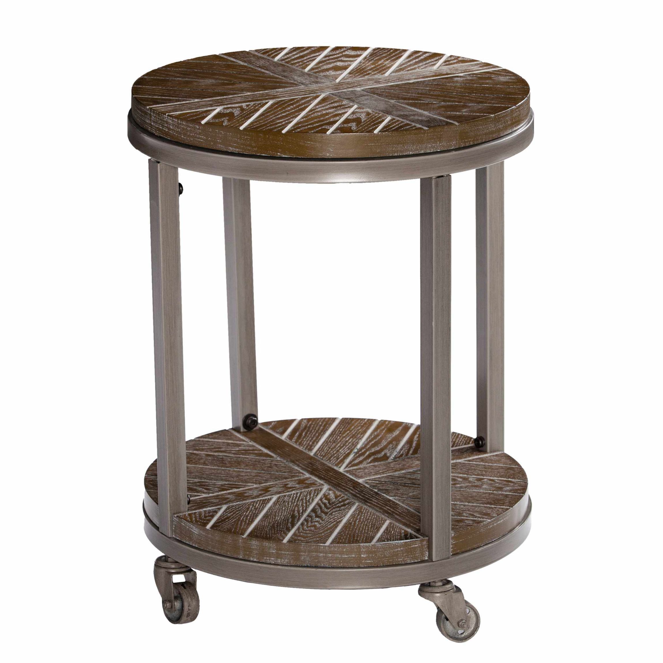 Konya Urban Industrial Round End Table
