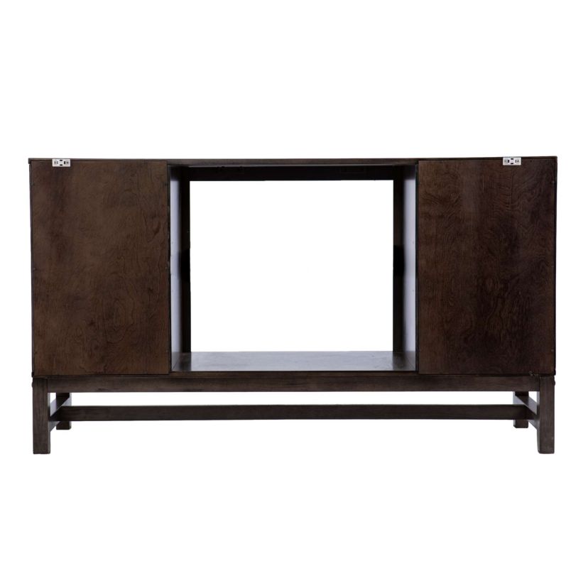 Lannington Color Changing Fireplace w/ Media Storage